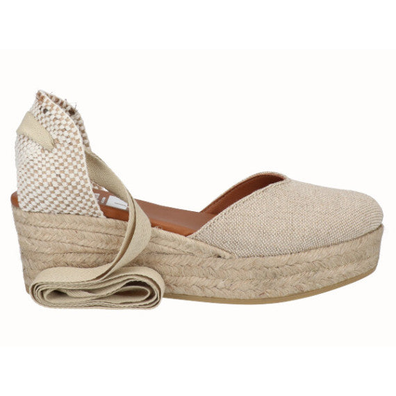 VIGUERA | Damen-Espadrilles | Natürliches Leinen | Beige