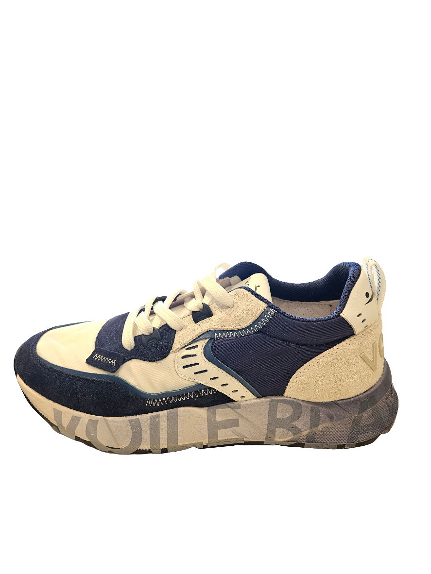 VOILE BLANCHE | SNEAKERS | HERREN | CLUB01. WILDLEDER/NETZ/NYLON WEISS-LIMETTE