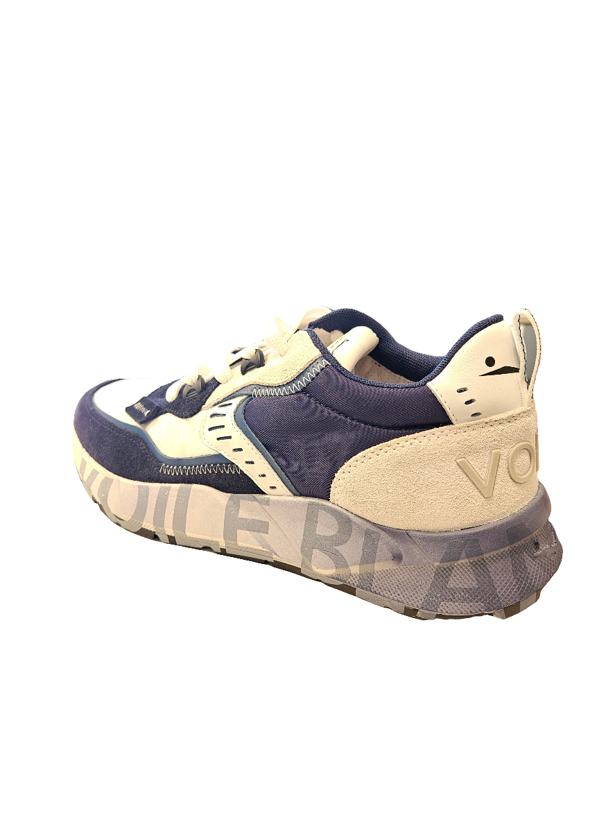 VOILE BLANCHE | SNEAKERS | HERREN | CLUB01. WILDLEDER/NETZ/NYLON WEISS-LIMETTE