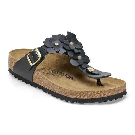 BIRKENSTOCK | SANDALIAS | MUJER | GIZEH FLOWERS LE BLACK | NEGRO