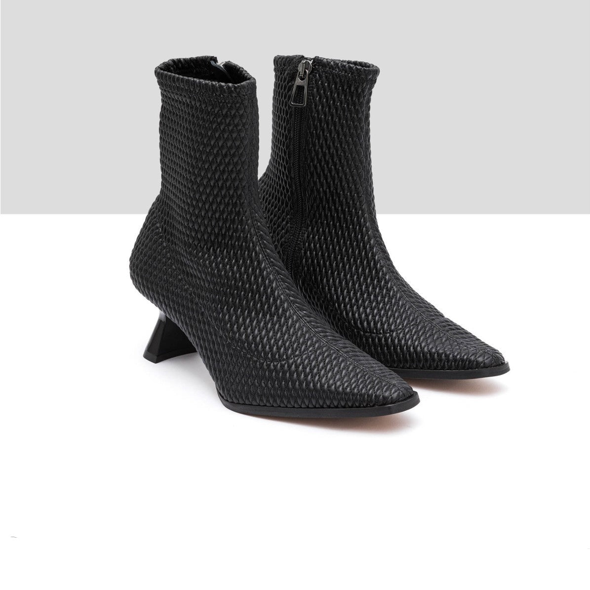 AUDLEY | WOMEN'S BOOTS | MIMI RICE NAPPA RICE STRECHT BLACK | BLACK
