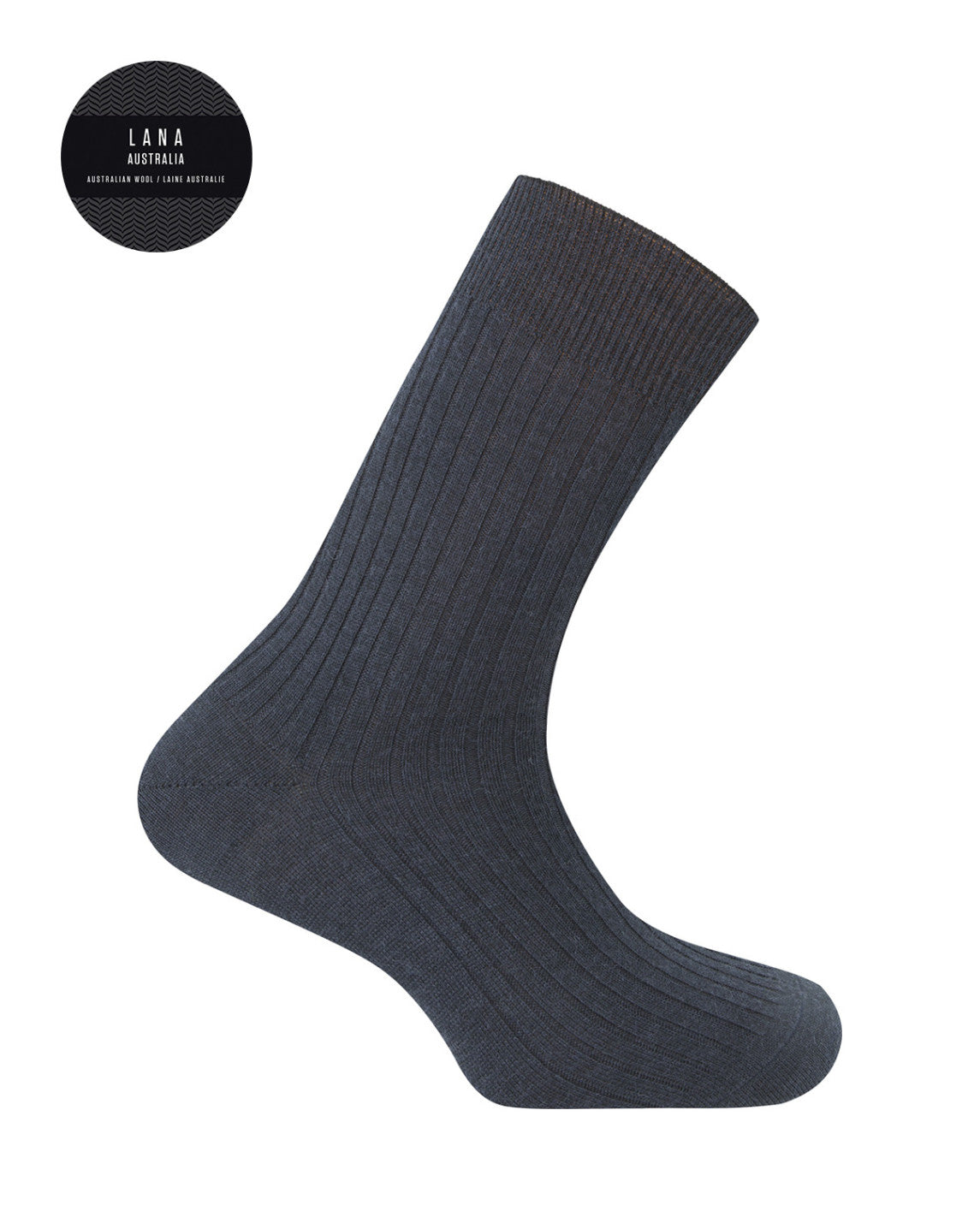 WEISSER STRICK | HERRENSOCKEN | KLASSISCHE AUSTRALISCHE WOLLE MARINEBLAU | BLAU
