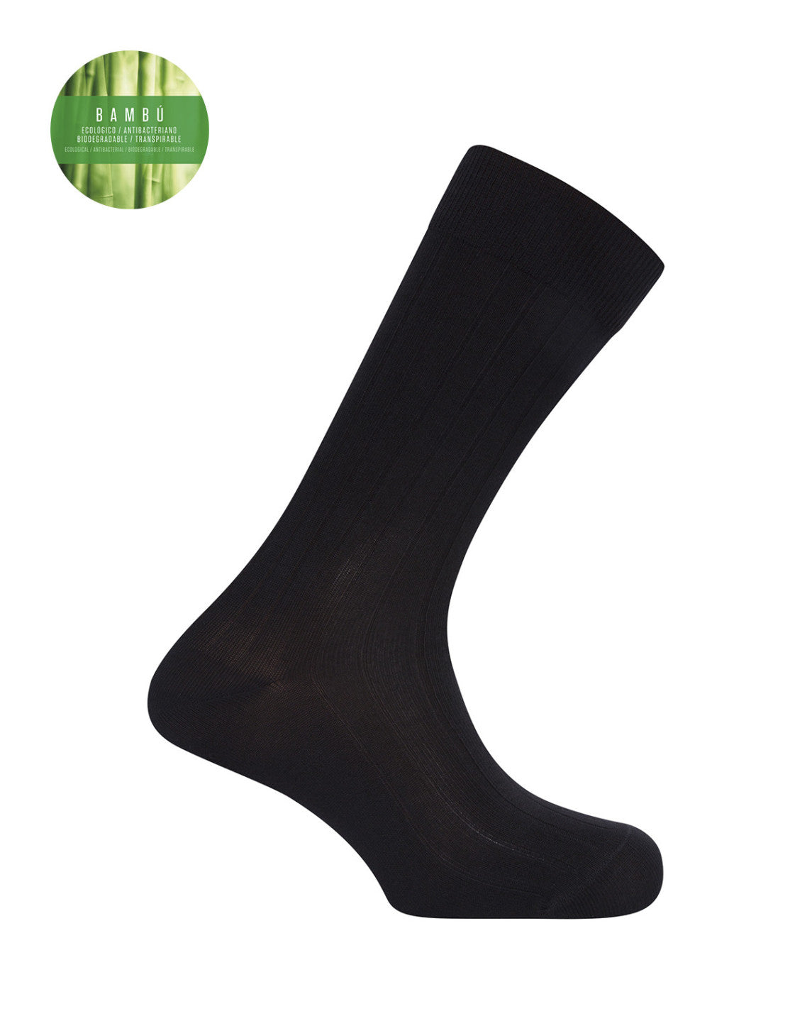 WEISSER STRICK | HERRENSOCKEN | BAMBUS | SCHWARZ