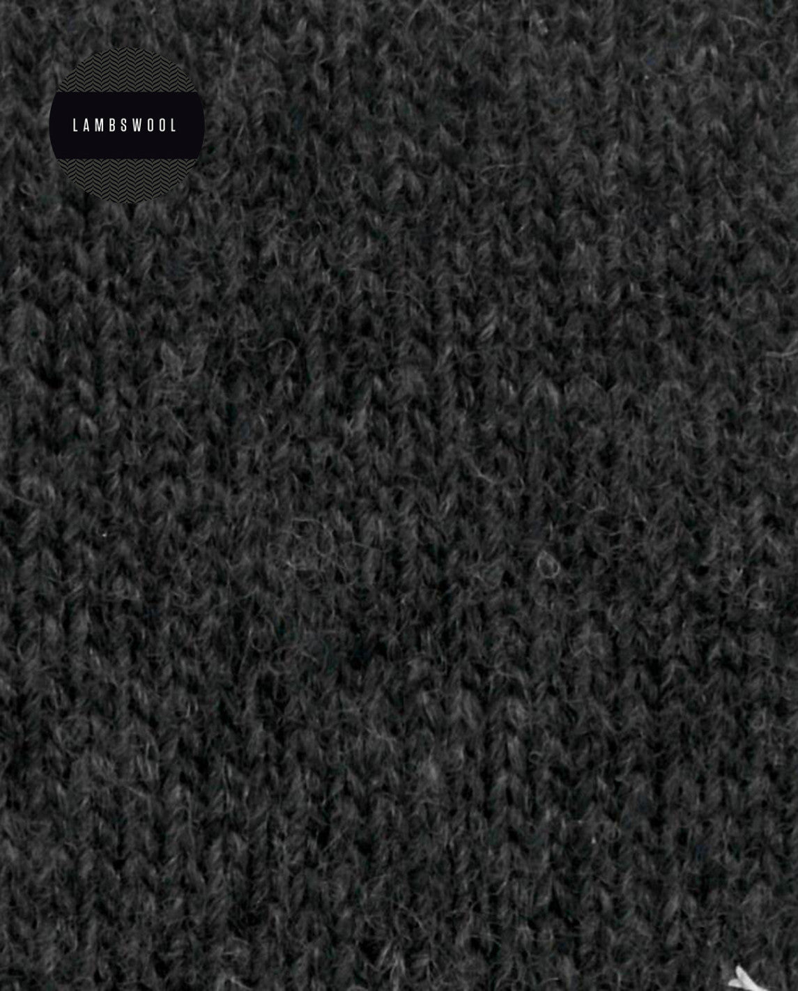 WEISSER STRICK | HERRENSOCKEN | LAMMWOLLE | SCHWARZ