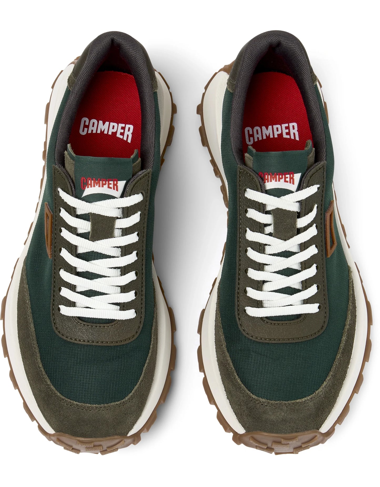 Sneakers Para Hombre De La Marca Camper Modelo Drift Trail Rug Ufo,Camisole Arume/Dtr.Houston-Miel De Color Verde
