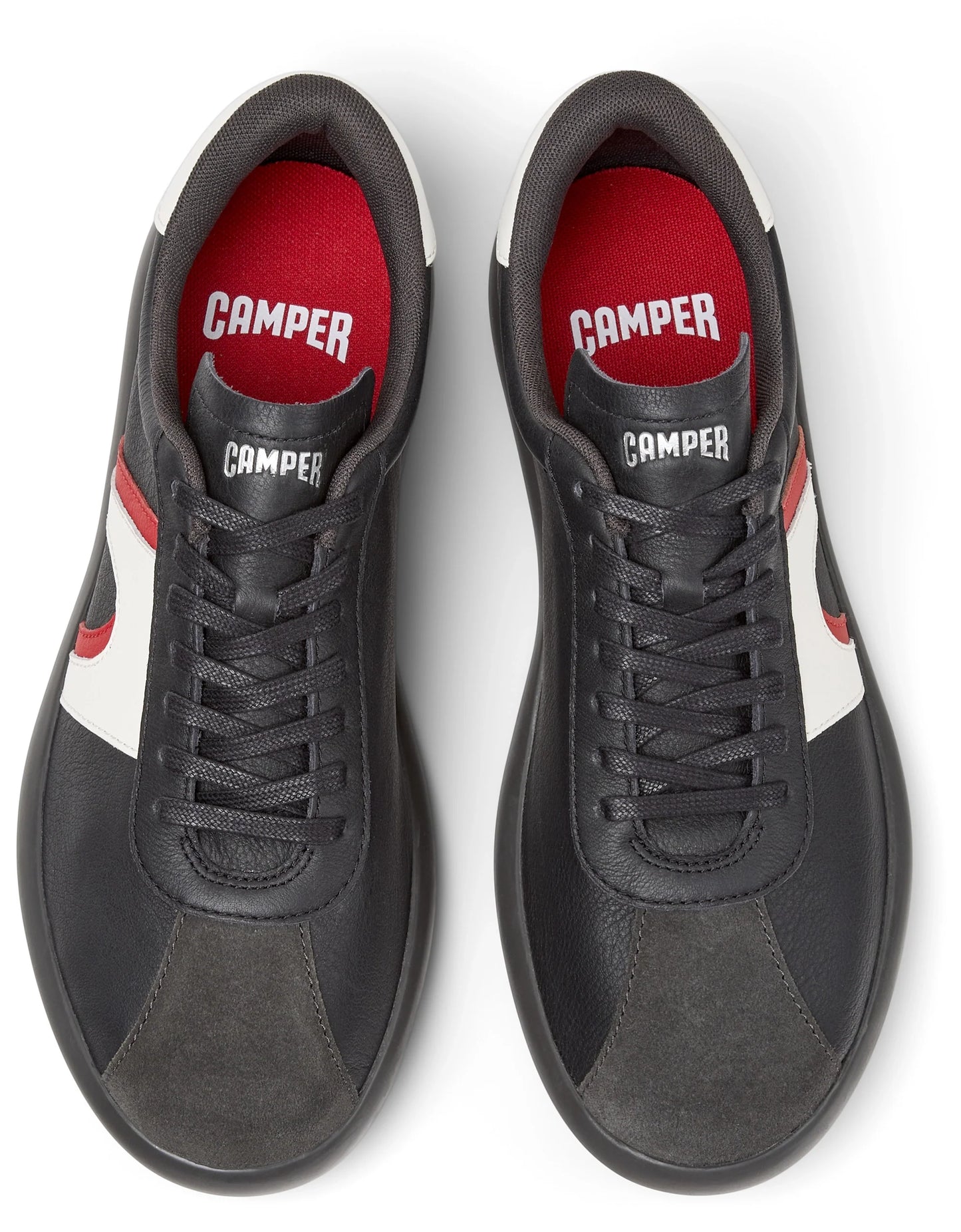 Sneakers Para Hombre De La Marca Camper Modelo Pelotas Soller Rug Meteor,Sella Negro/Psoller Meteor De Color Negro