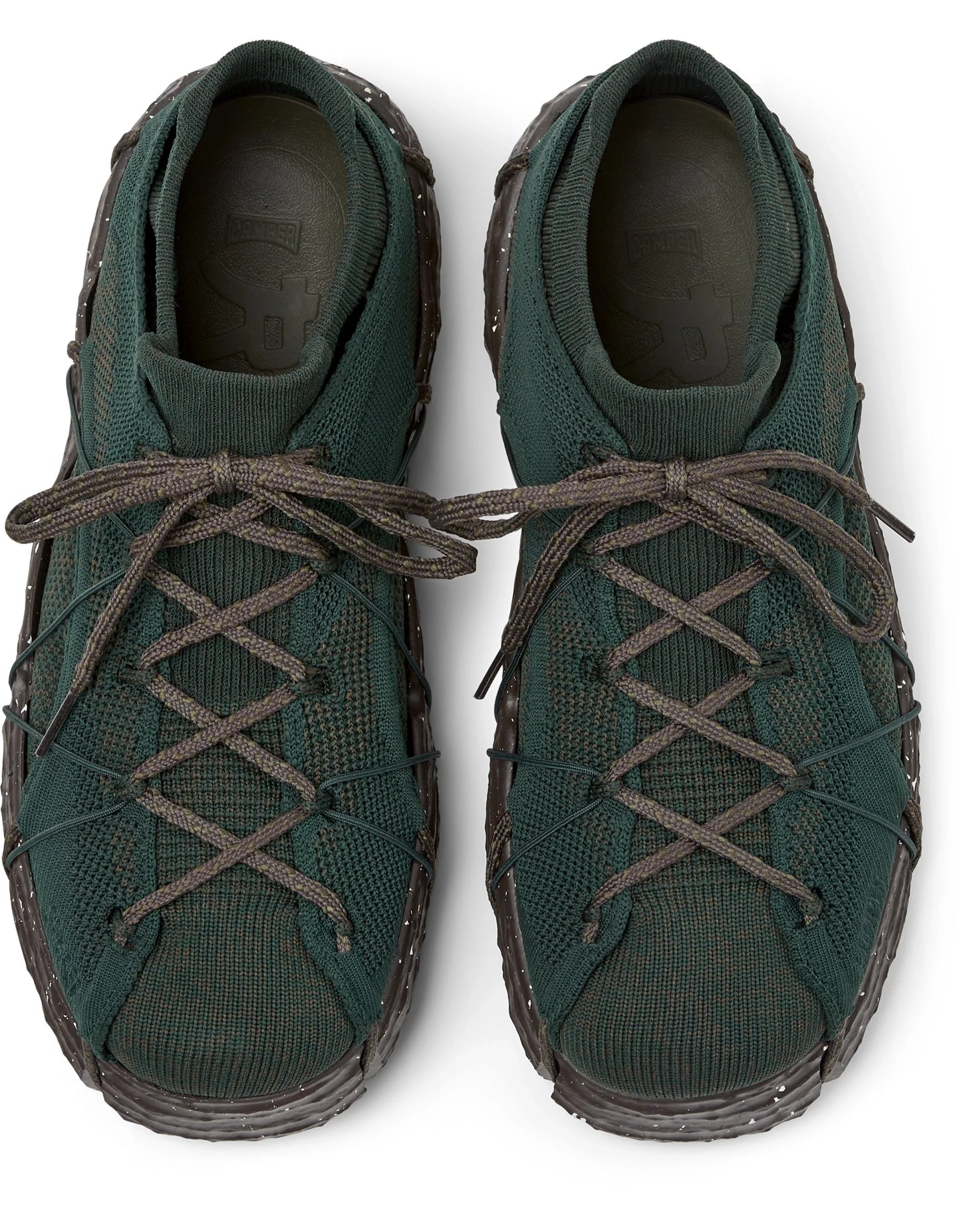 Sneakers Para Hombre De La Marca Camper Modelo Roku Knitted Ufo-Arume/Roku Marrone De Color Verde
