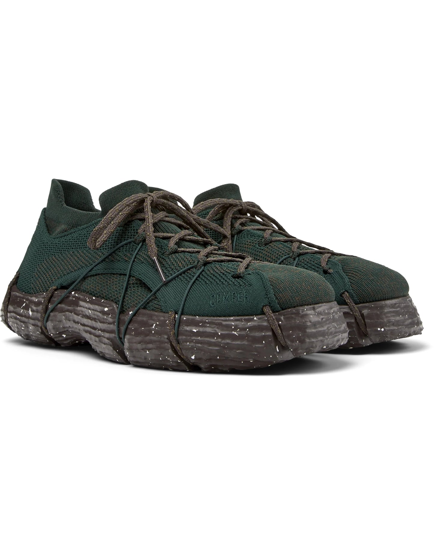Sneakers Para Hombre De La Marca Camper Modelo Roku Knitted Ufo-Arume/Roku Marrone De Color Verde