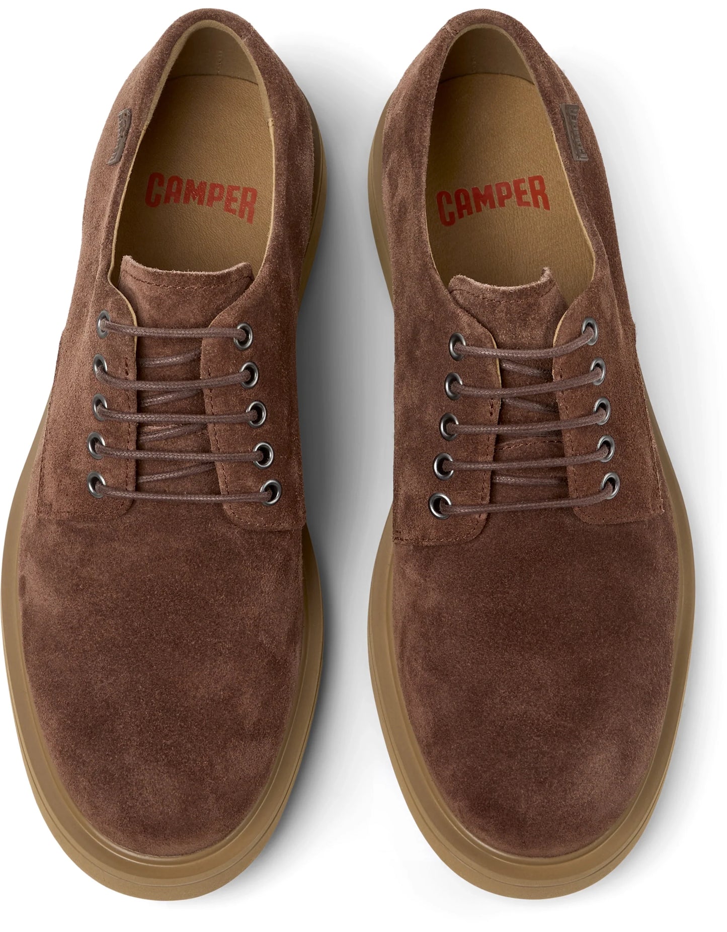 Zapatos Casual Para Hombre De La Marca Camper Modelo Norman Pello Cola/Norman Area De Color Marrón