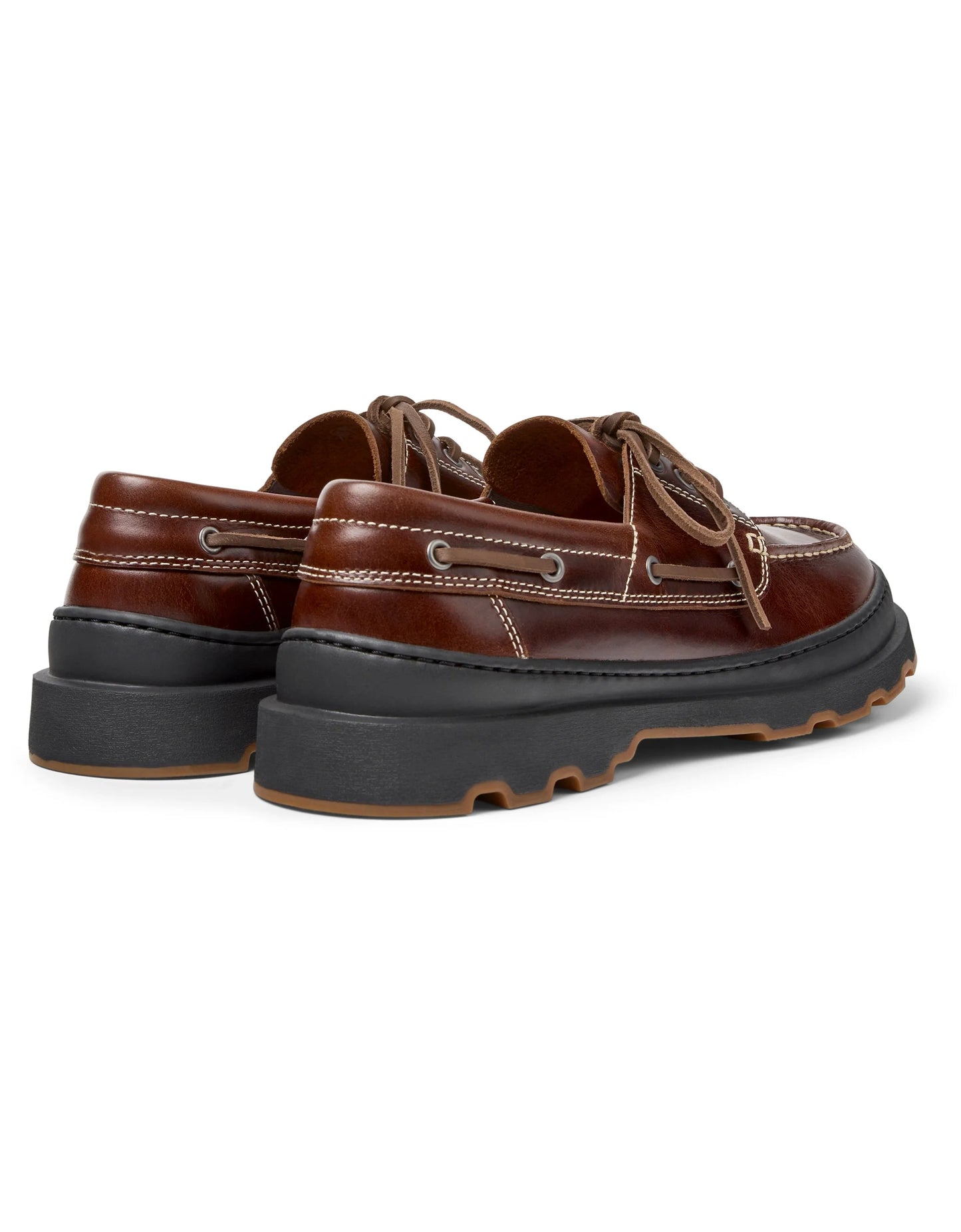 Mocasines Para Hombre De La Marca Camper Modelo Brutus+ Dakota Cuba/Brutus+ Negro-Miel De Color Marrón