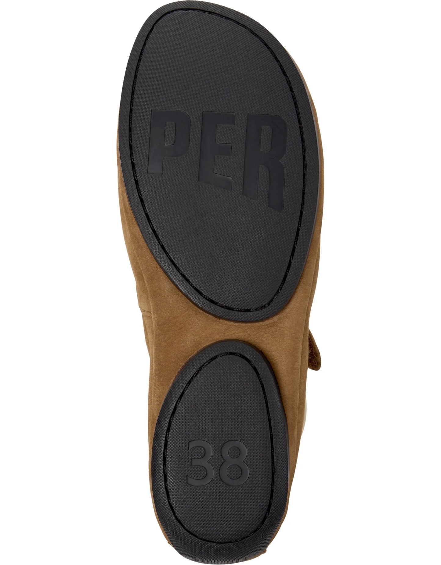 Mocasines Para Mujer De La Marca Camper Modelo Right Nina Lara Area/Isla Ry Negro De Color Marrón