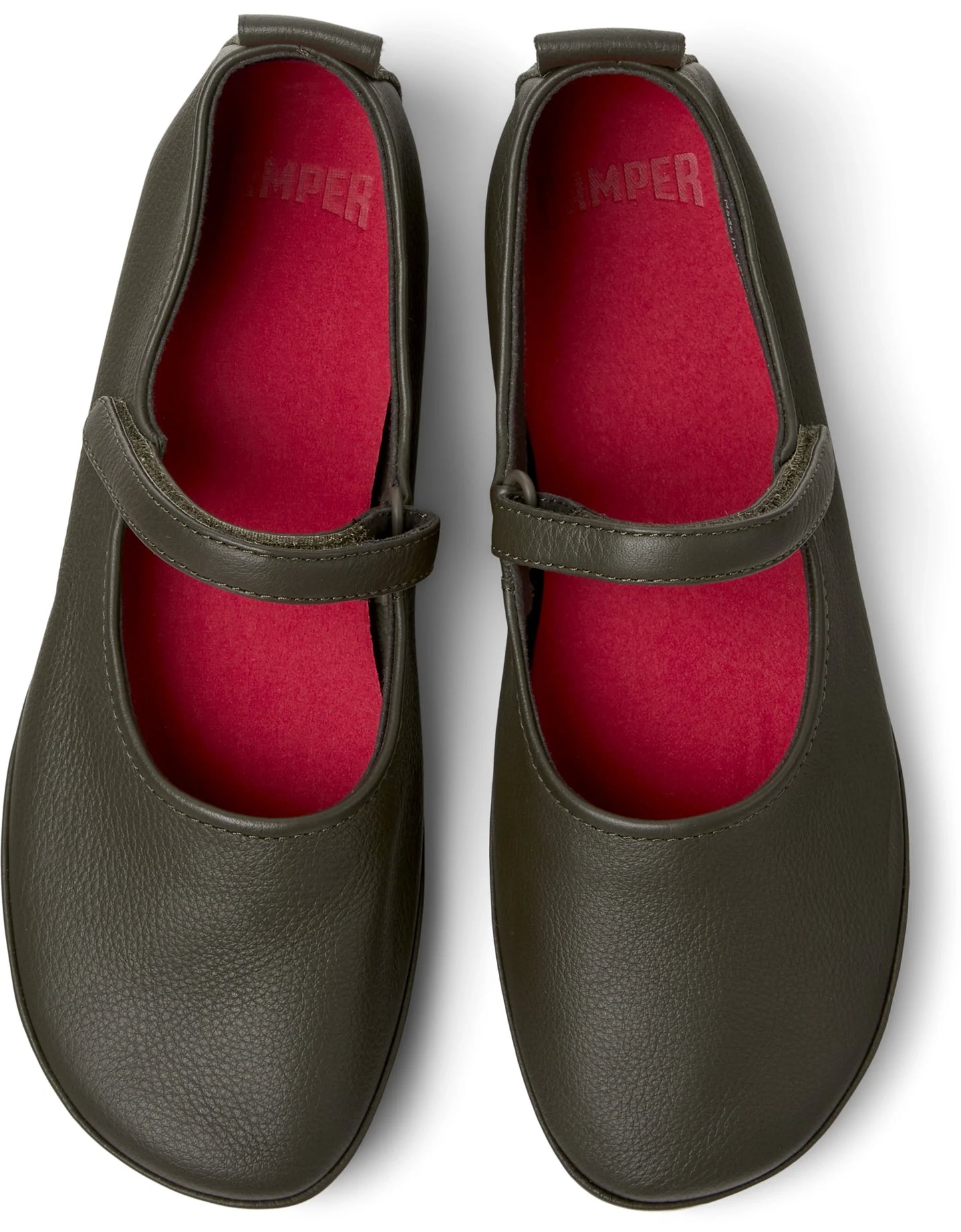 Mocasines Para Mujer De La Marca Camper Modelo Right Nina Sella Ufo/Isla Ry Negro De Color Verde
