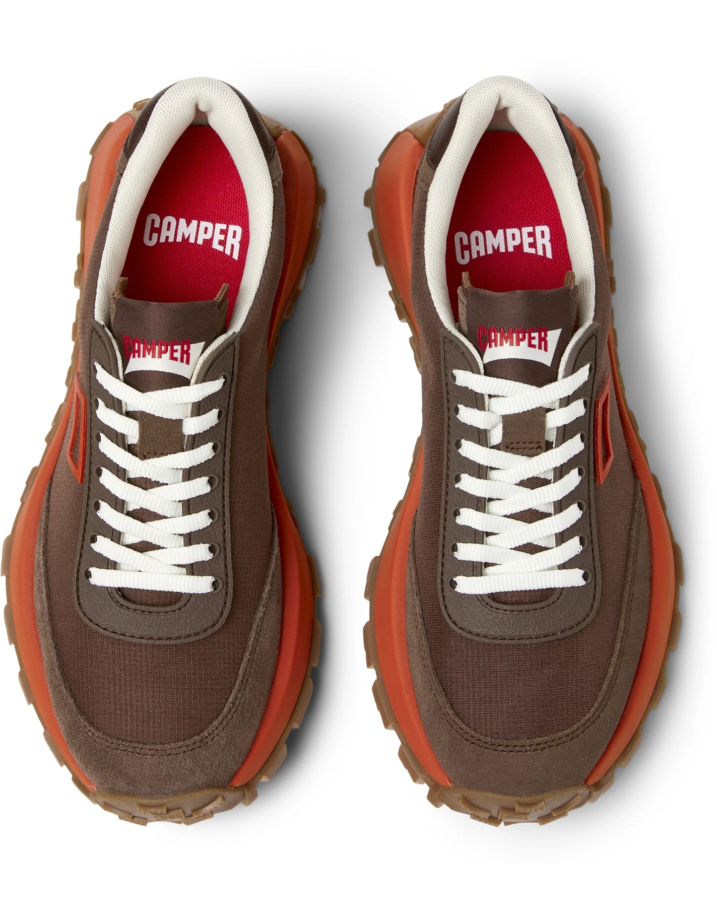 Sneakers Para Mujer De La Marca Camper Modelo Drift Trail Rug Oleo,Camisole Cola/Dtrail Geum-Miel De Color Marrón