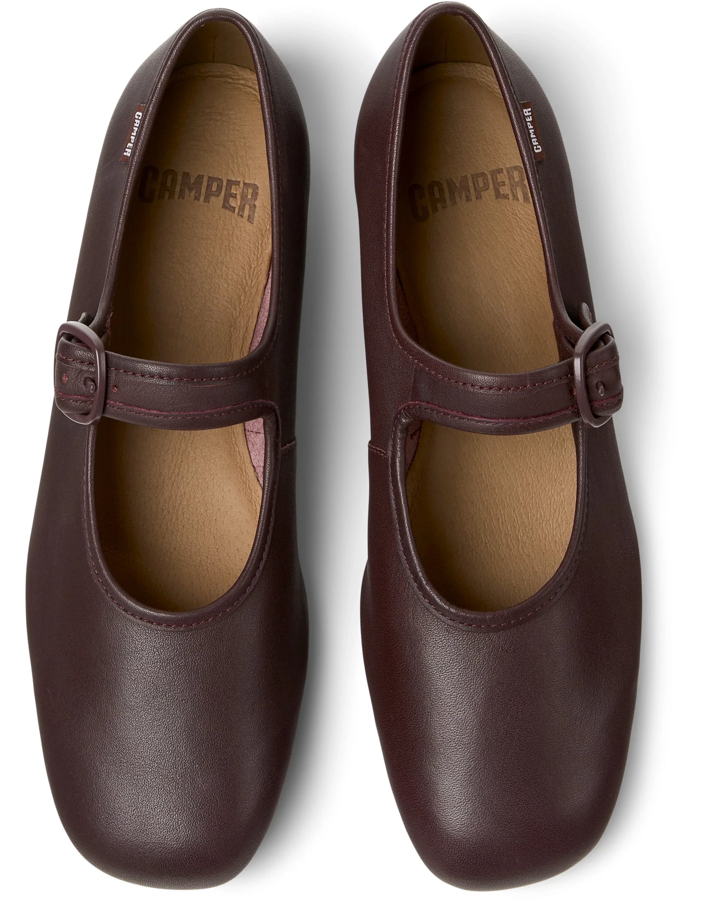 Mocasines Para Mujer De La Marca Camper Modelo Casi Myra Gobi Beizos/Casimyra Ry Negro De Color Burdeos
