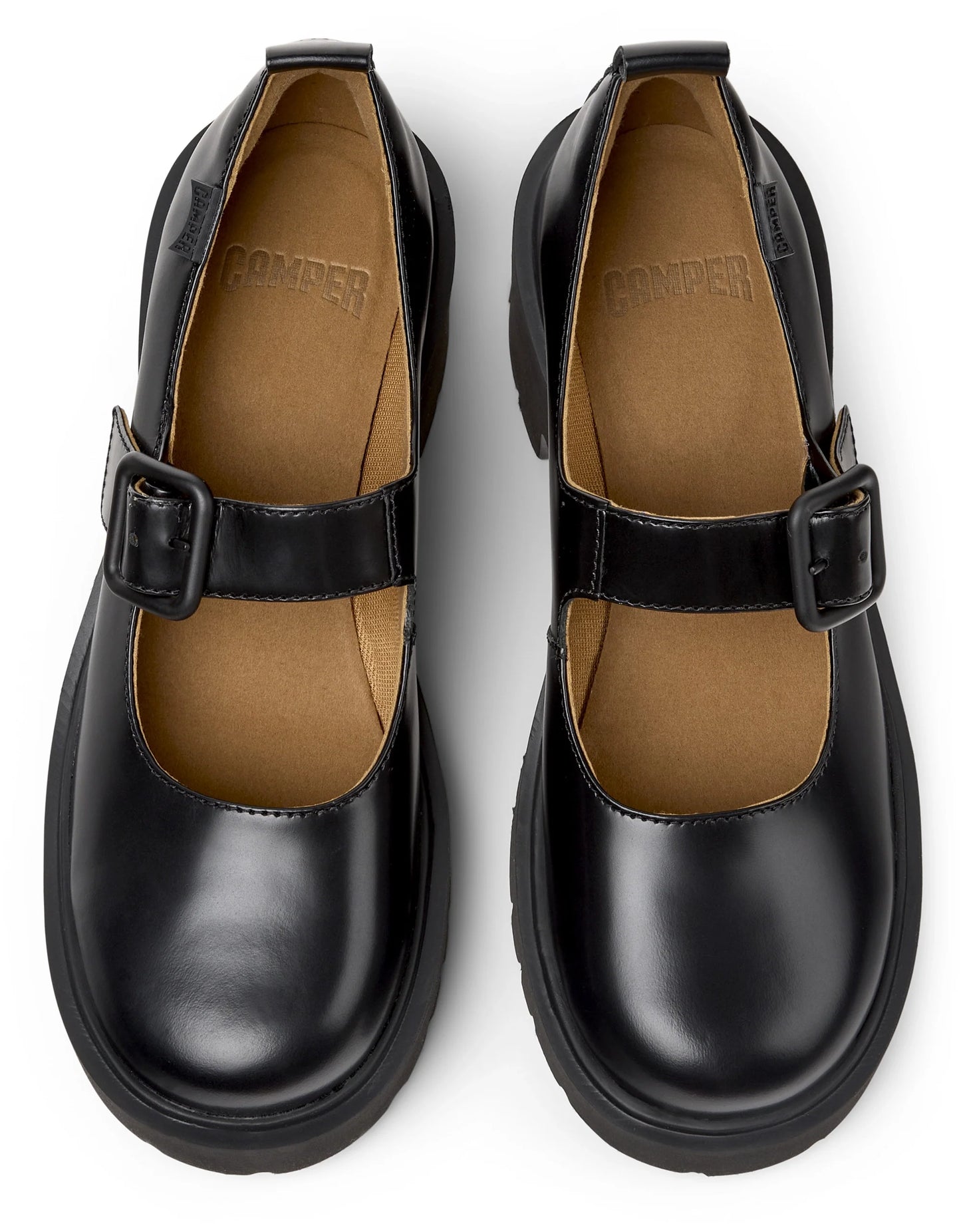 Mocasines Para Mujer De La Marca Camper Modelo Milah Mimi Negro/Milah Negro De Color Negro