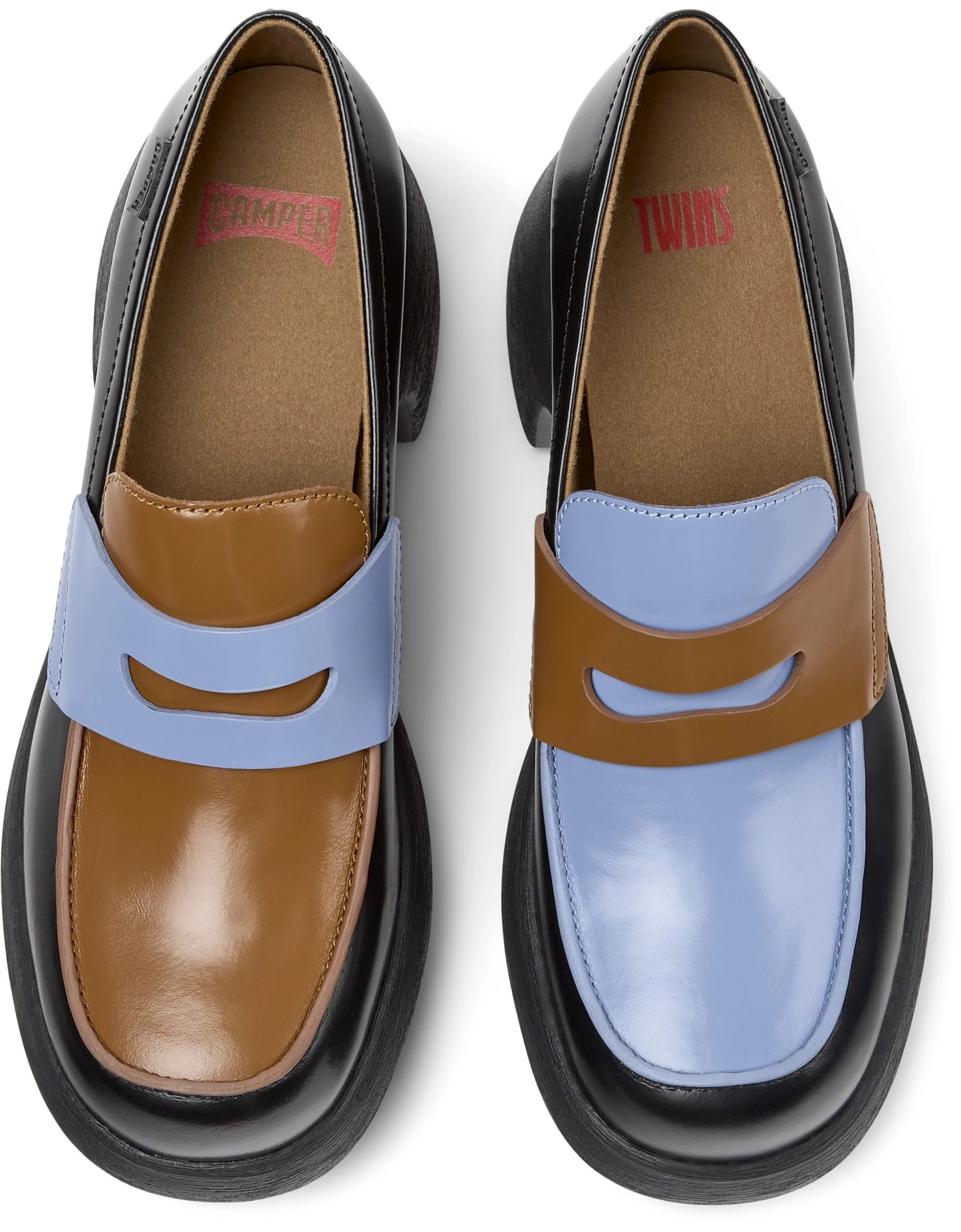 Mocasines Para Mujer De La Marca Camper Modelo Tws Mimi Negro,Igar/Thelma Ii Negro Multicolor