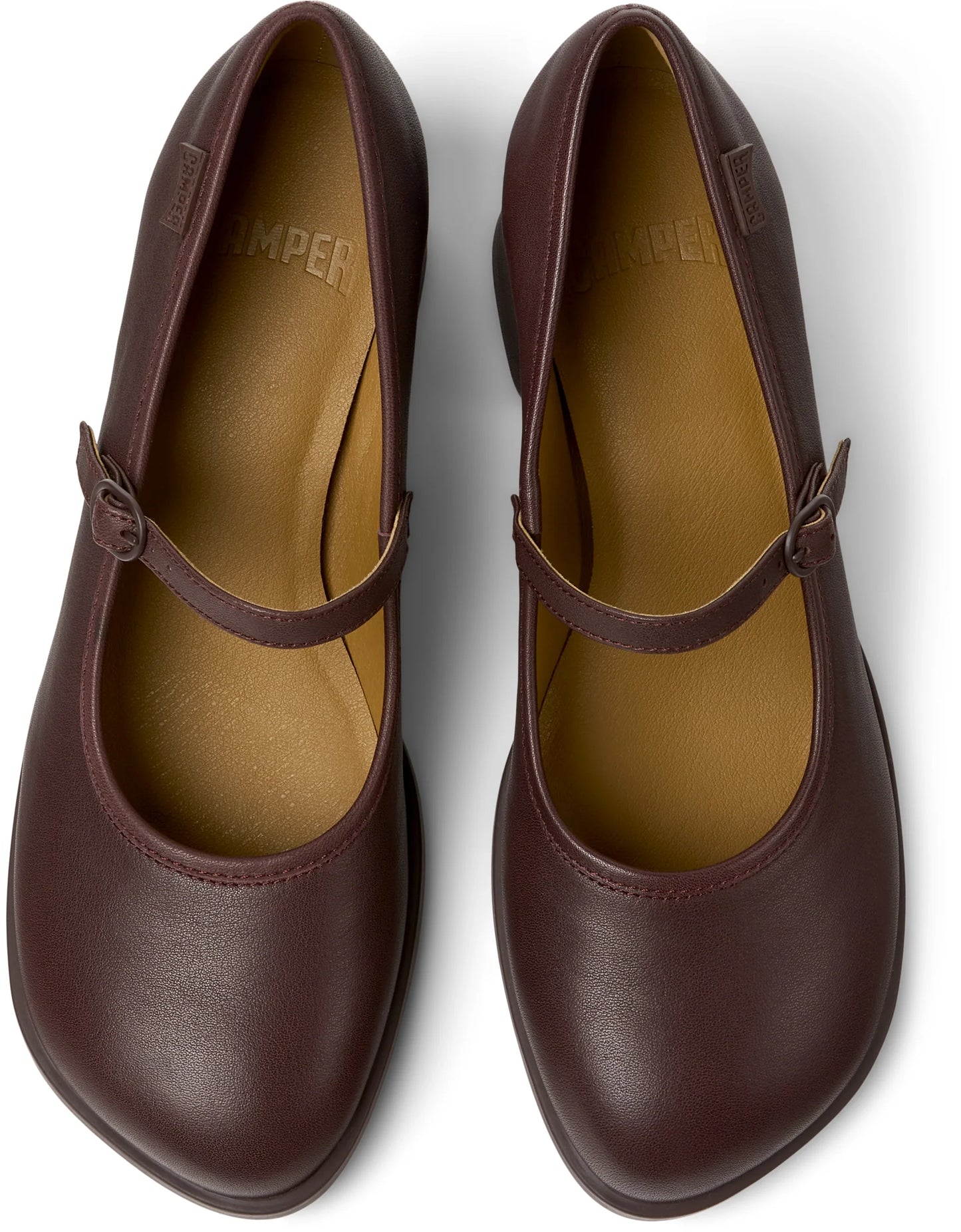 Mocasines Para Mujer De La Marca Camper Modelo Kora Nappon Beizos/Kora Nappon Beizos De Color Burdeos