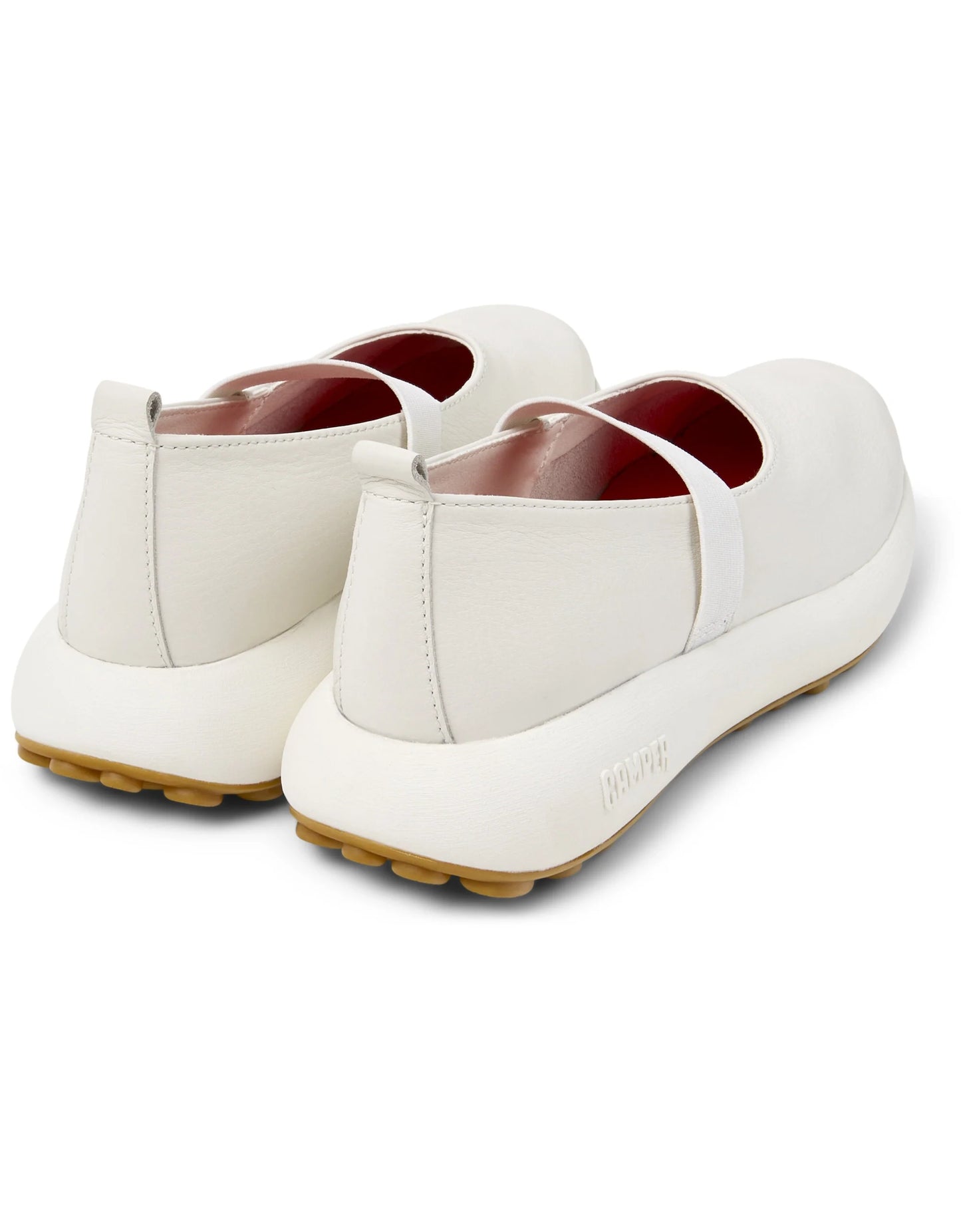 Mocasines Para Mujer De La Marca Camper Modelo Pelotas Athens Sella Houston/Pathens Houston-Miel De Color Blanco
