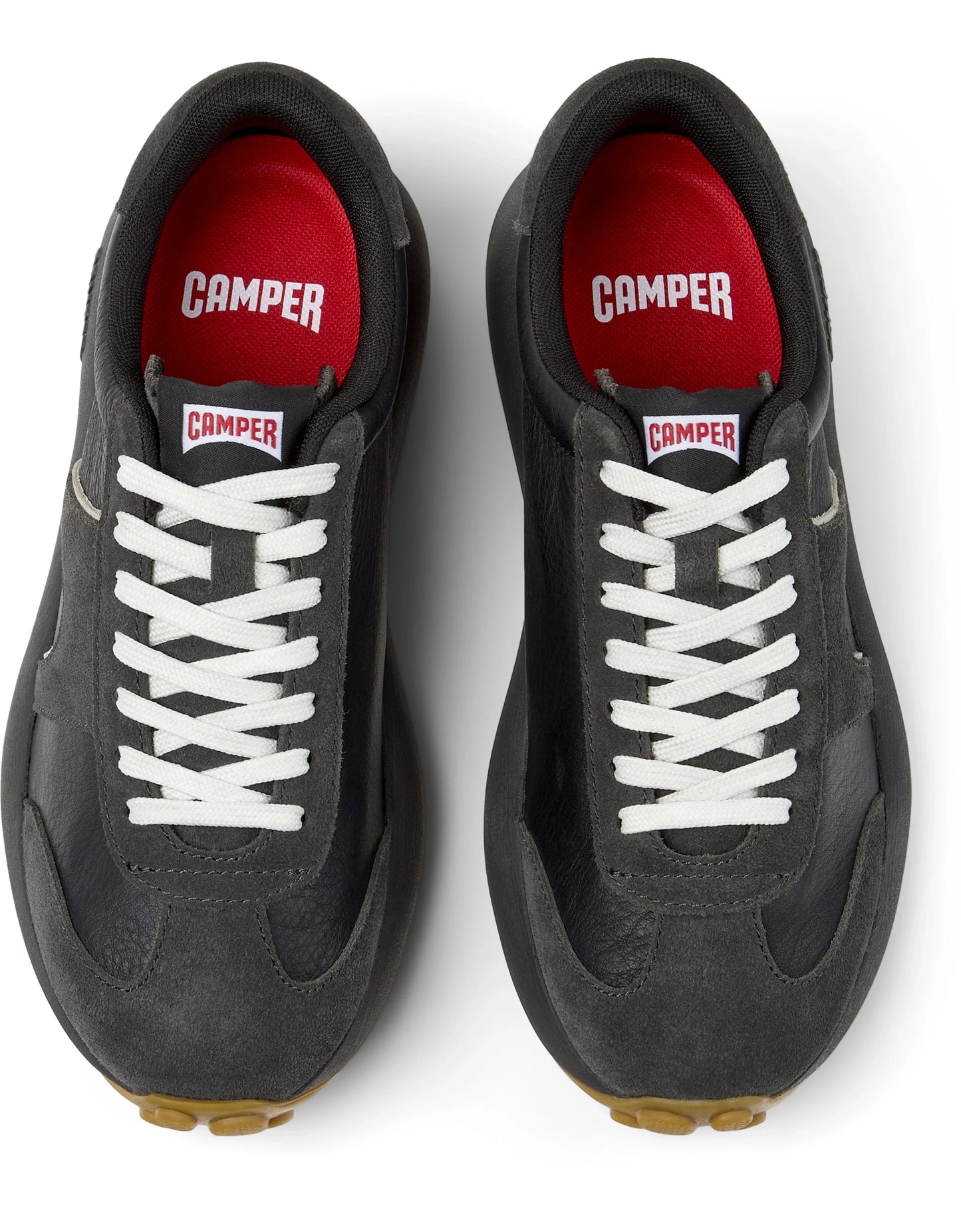 Sneakers Para Mujer De La Marca Camper Modelo Pelotas Athens Rug Meteor,Sella Negro/Path.Meteor-Miel De Color Negro