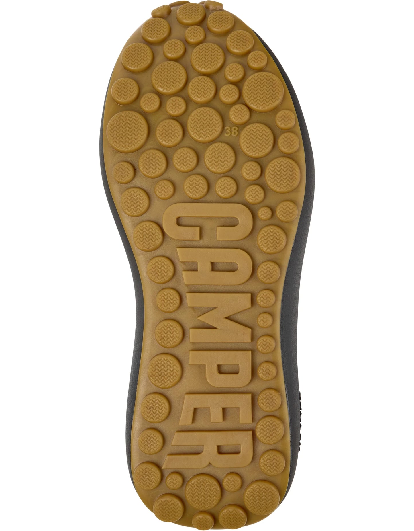 Sneakers Para Mujer De La Marca Camper Modelo Pelotas Athens Rug Meteor,Sella Negro/Path.Meteor-Miel De Color Negro