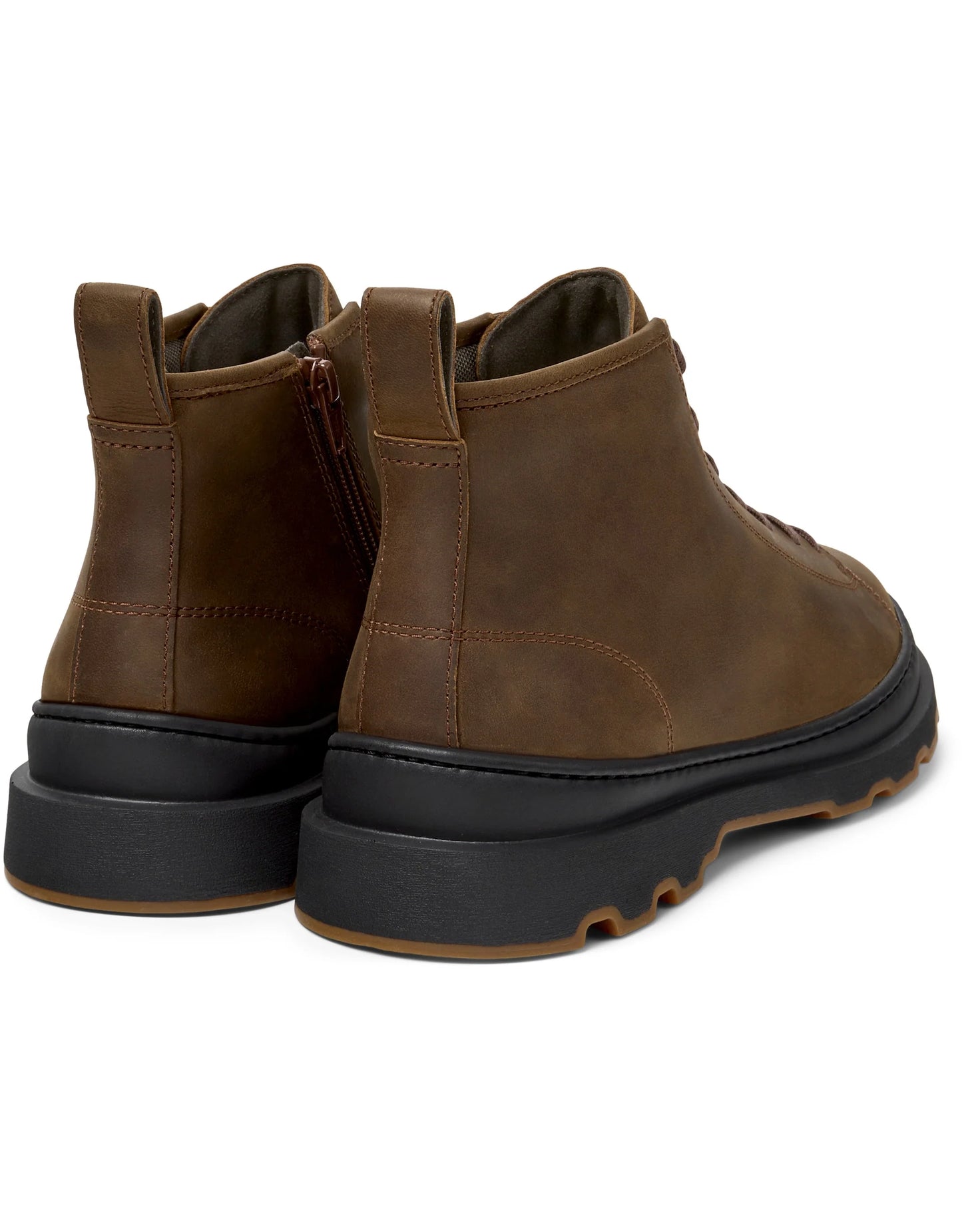 Botas Para Hombre De La Marca Camper Modelo Brutus+ Crazyhorse Cola/Brutus+ Negro-Miel De Color Marrón
