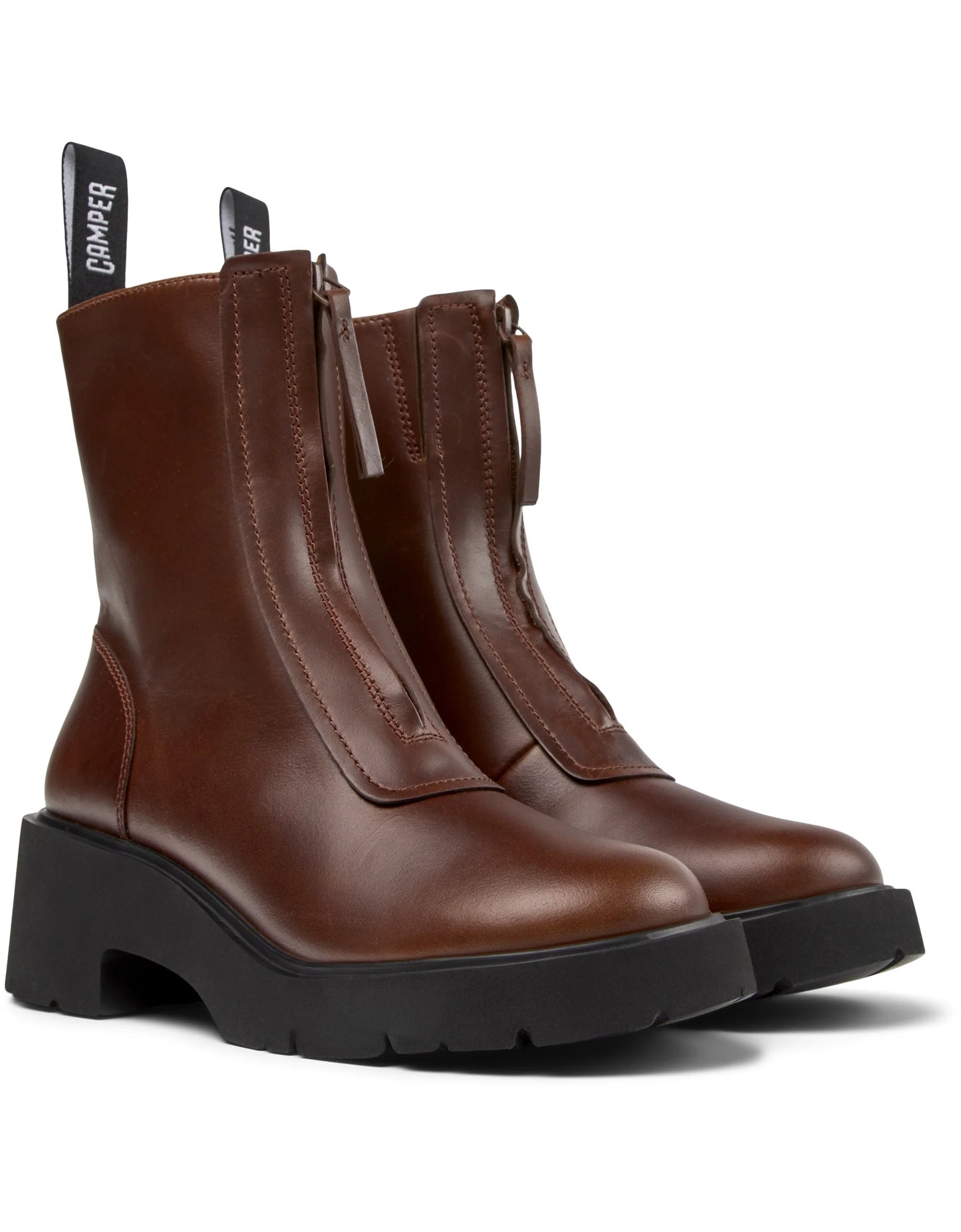 Botas Para Mujer De La Marca Camper Modelo Milah Campus Cola/Milah Negro De Color Marrón