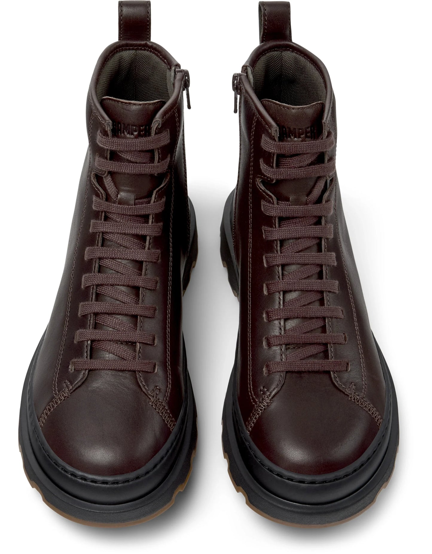 Botas Para Mujer De La Marca Camper Modelo Brutus+ Noray Umber/Brutus+ Negro-Miel De Color Marrón