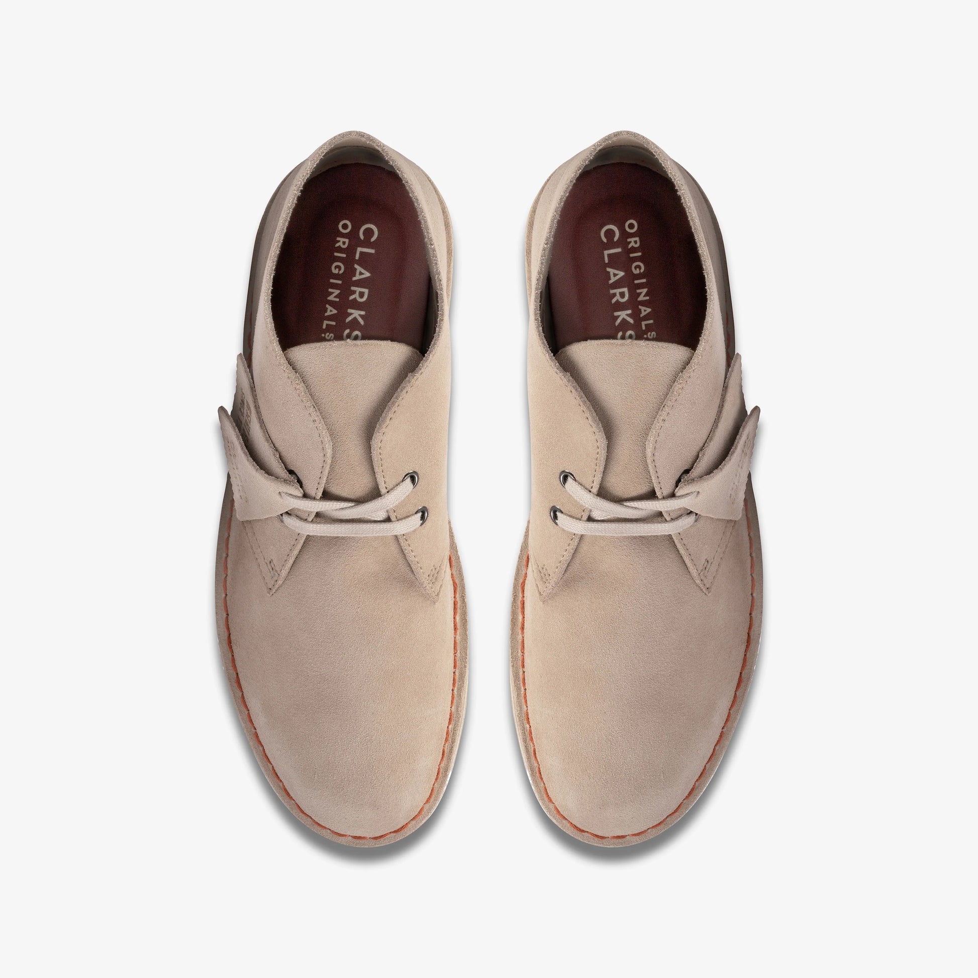 Botas De La Marca Clarks  Para Hombre Modelo Desert Boot Sand Suede En Color Beige