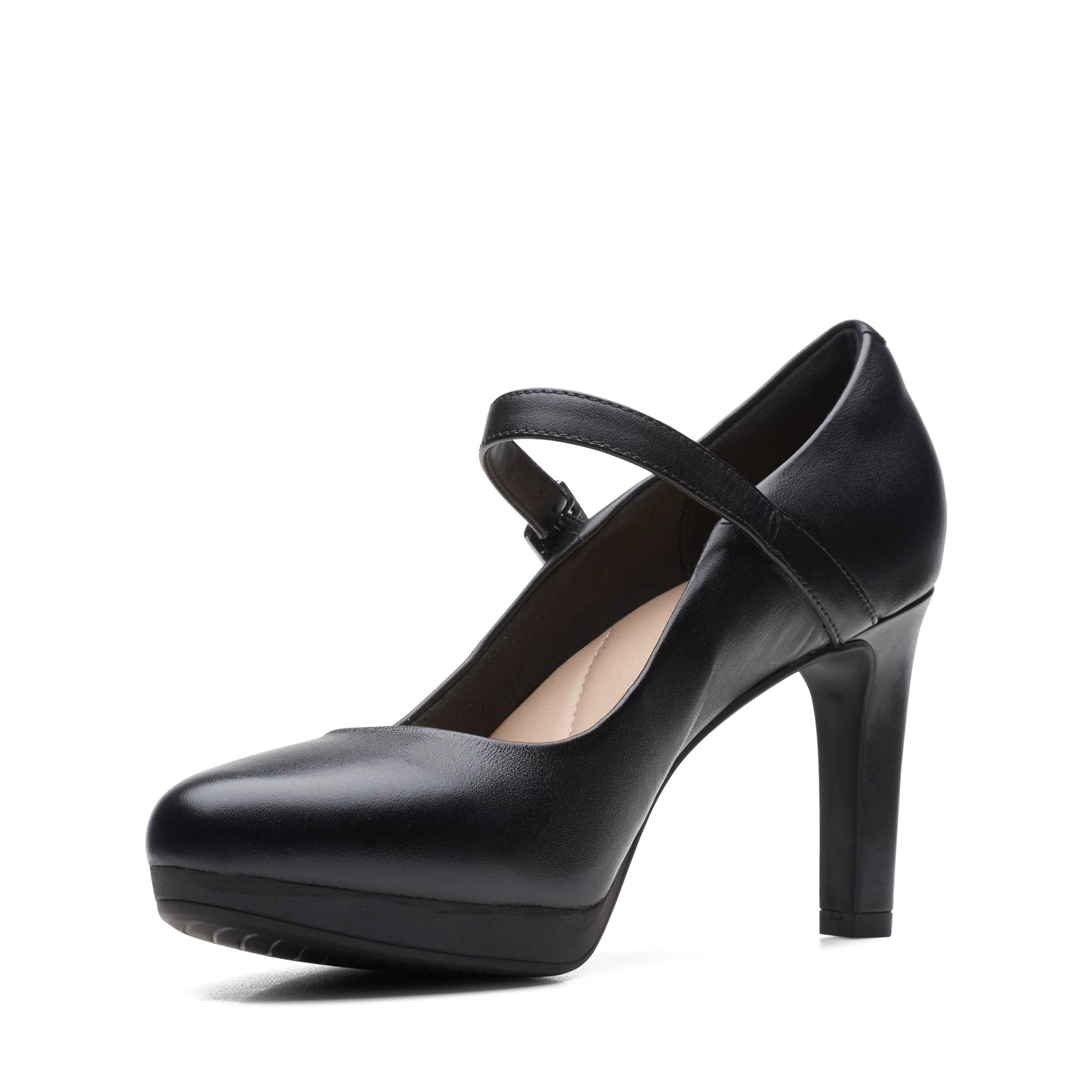 Zapatos De Vestir De La Marca Clarks Para Mujer Modelo Ambyr Shine Black Leather En Color Negro