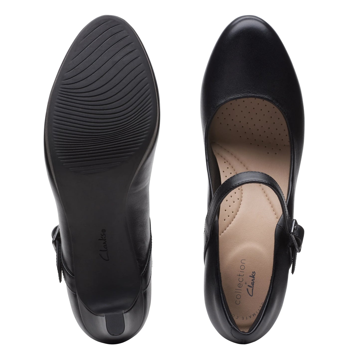 Zapatos De Vestir De La Marca Clarks Para Mujer Modelo Ambyr Shine Black Leather En Color Negro