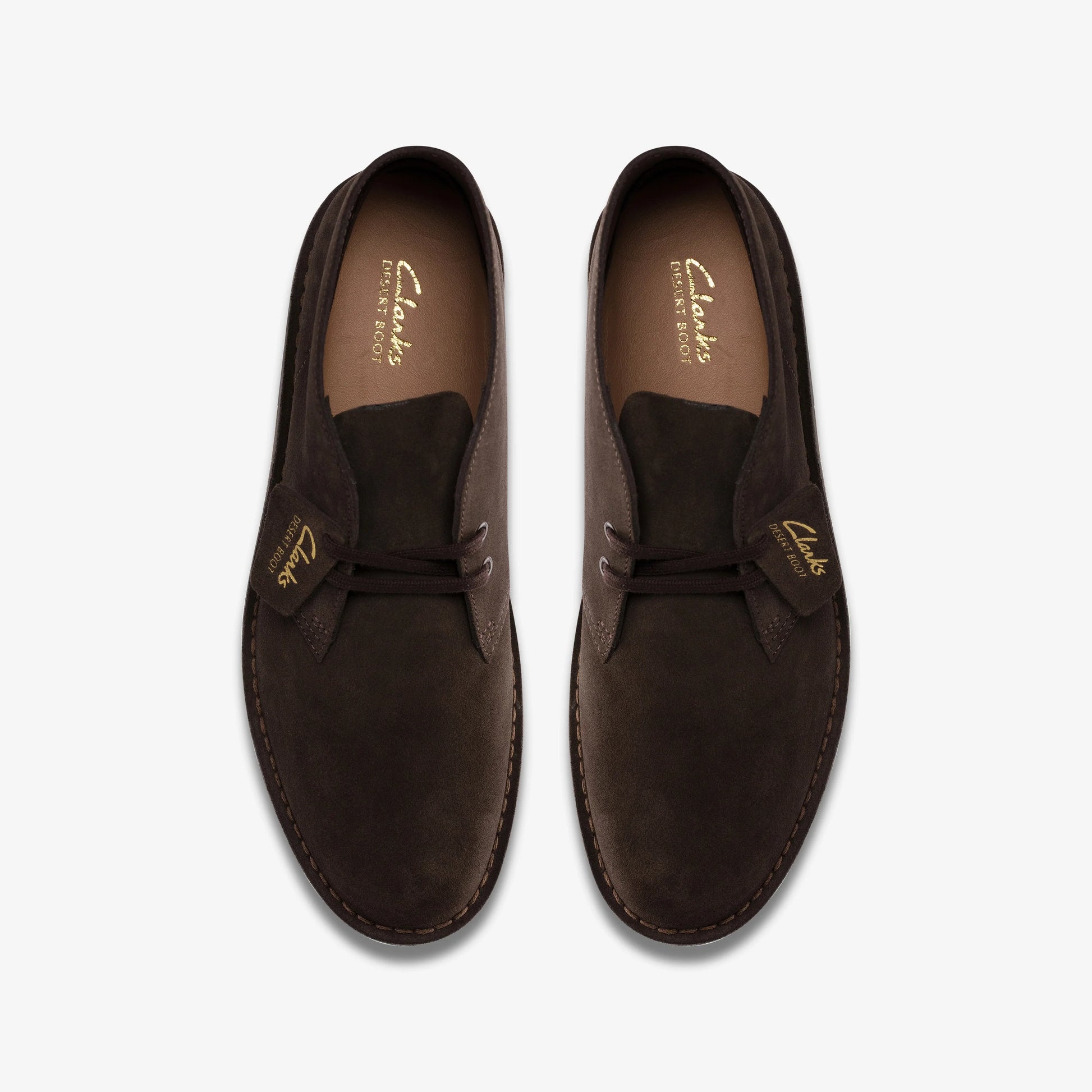 Botas De La Marca Clarks  Para Hombre Modelo Desert Bt Evo Dark Brown Suede En Color Marrón