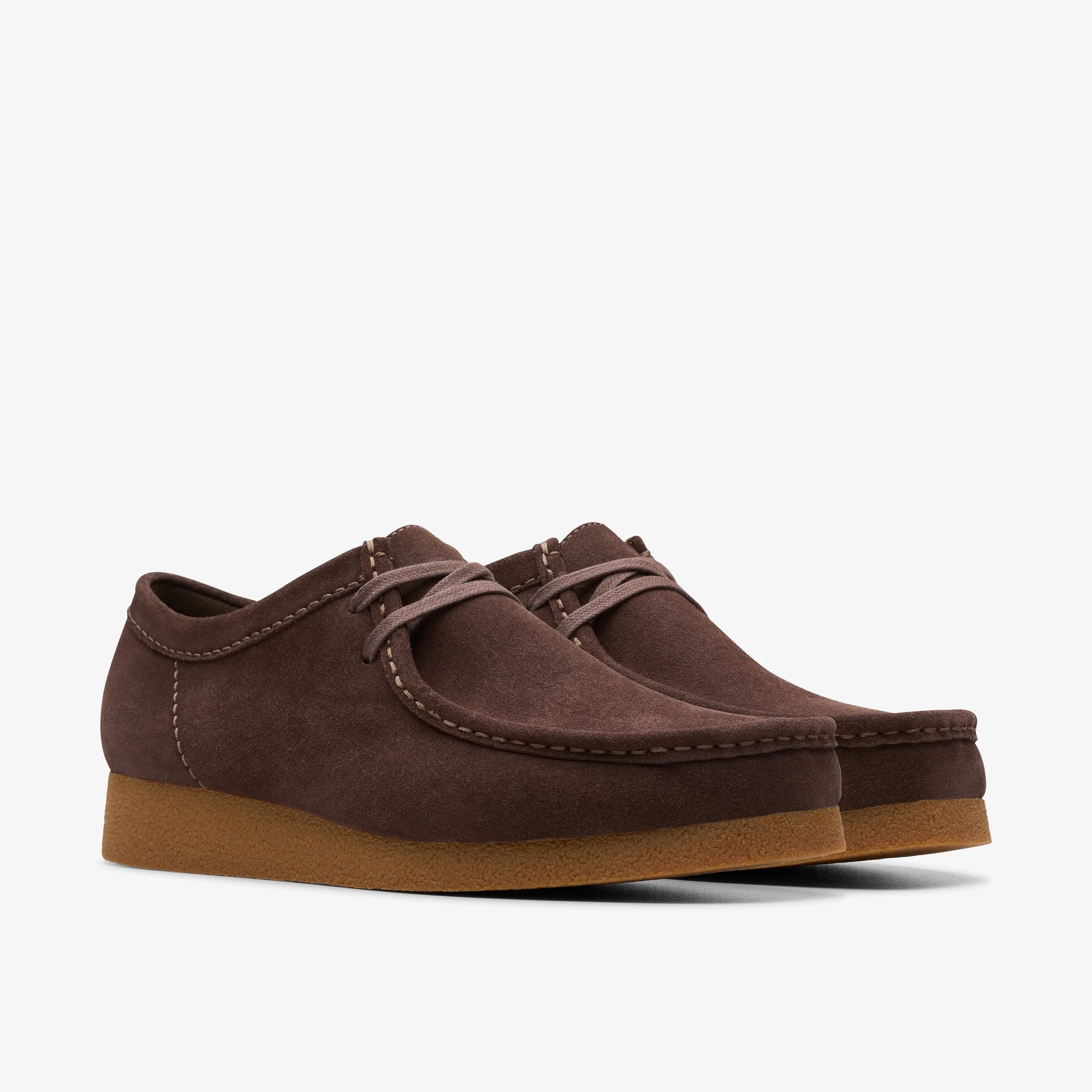Zapatos Casual De La Marca Clarks  Para Hombre Modelo Wallabeeevo Dark Brown Suede En Color Marrón