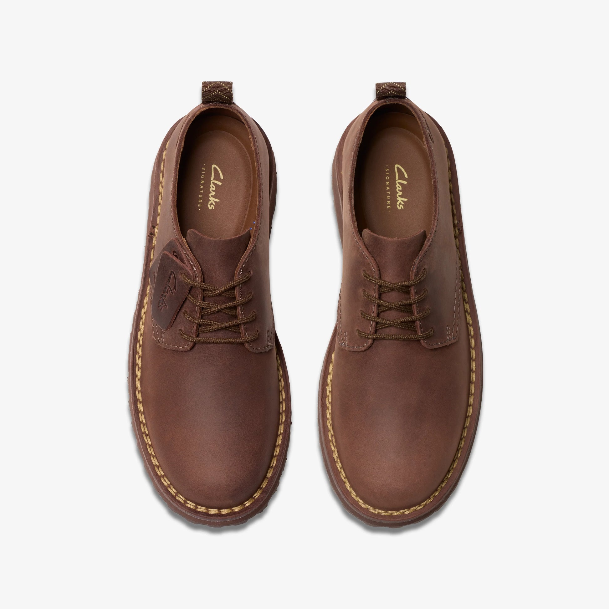 Zapatos Casual De La Marca Clarks  Para Hombre Modelo Solsbury Lace Dark Brown Lea En Color Marrón