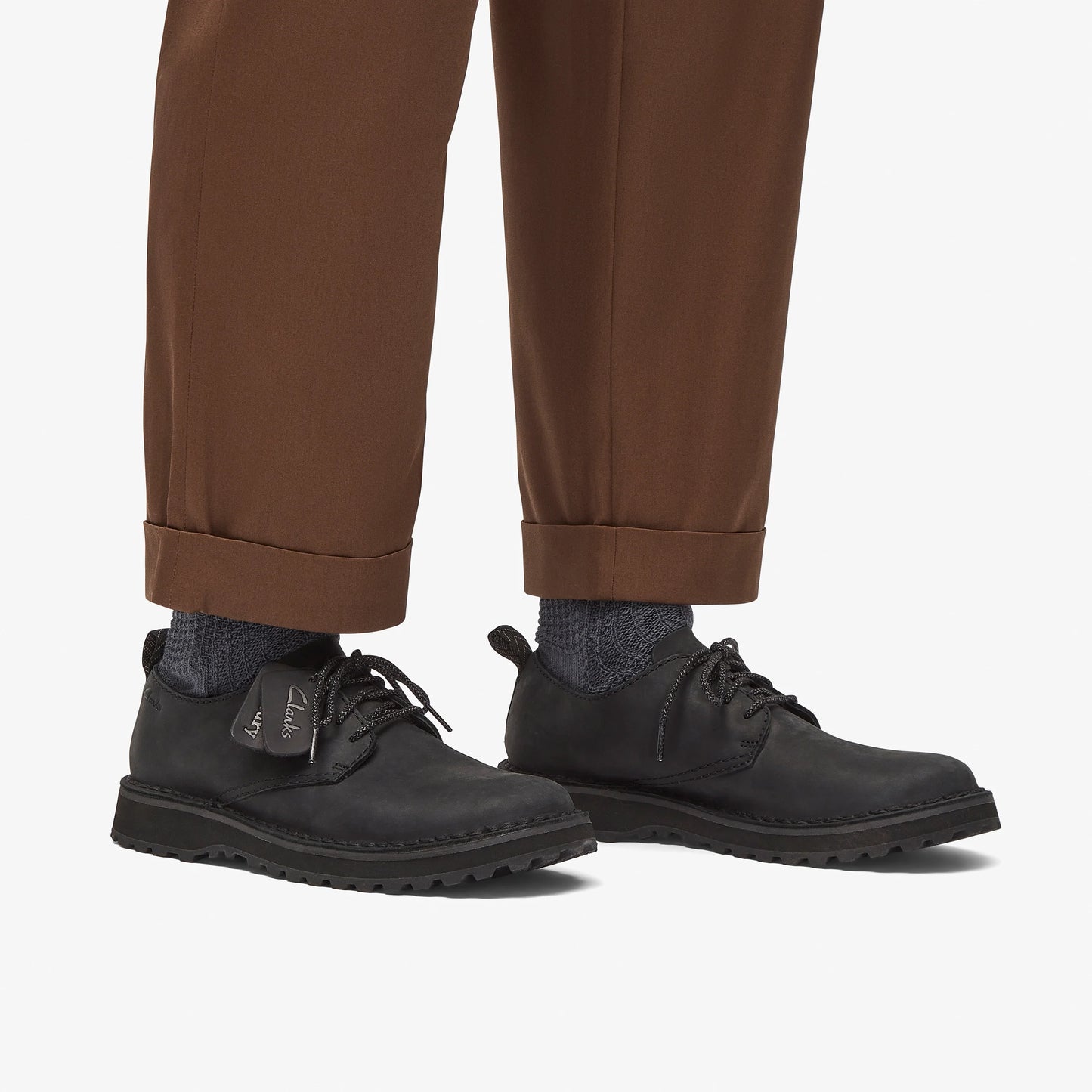 Zapatos Casual De La Marca Clarks  Para Hombre Modelo Solsbury Lace Black Leather En Color Negro