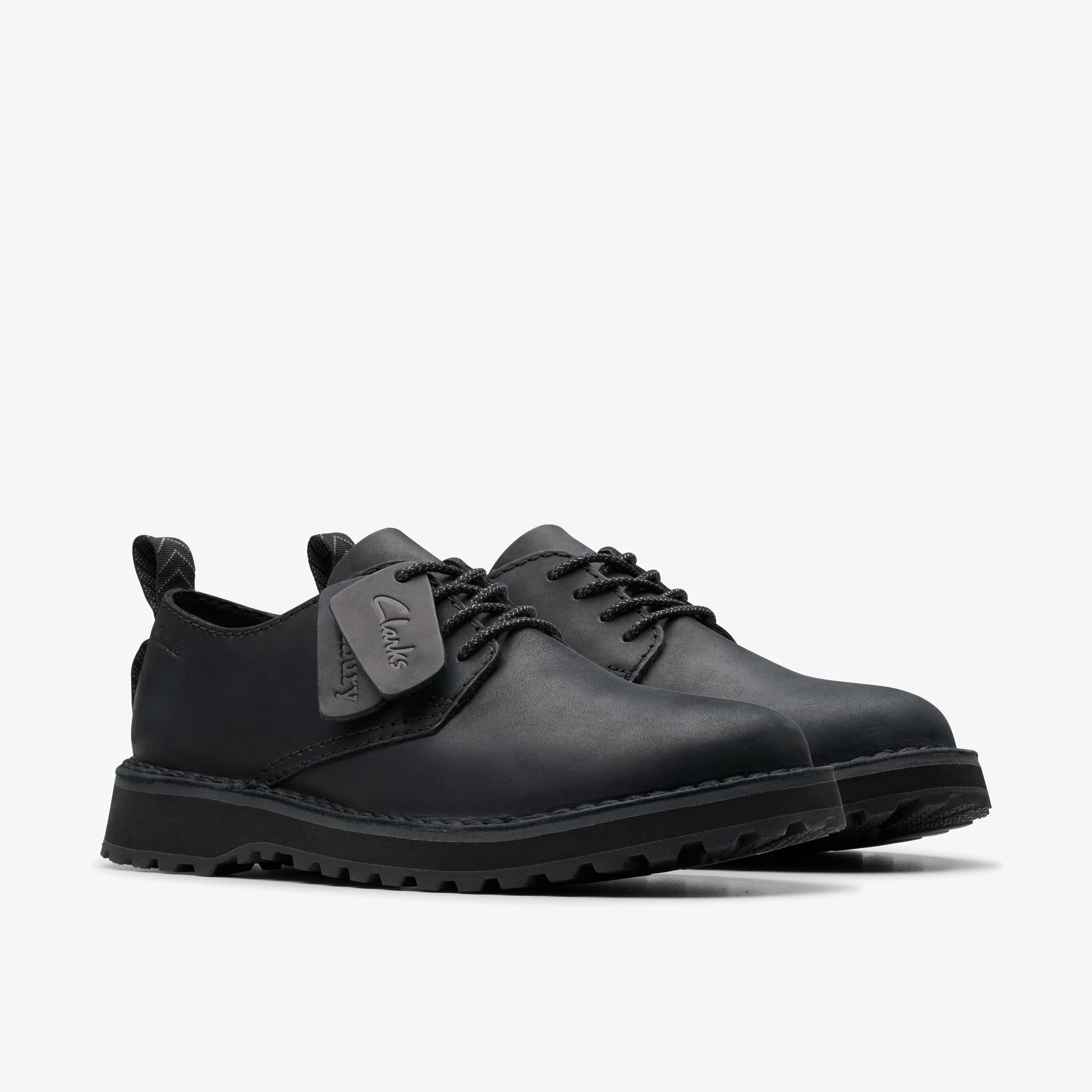 Zapatos Casual De La Marca Clarks  Para Hombre Modelo Solsbury Lace Black Leather En Color Negro