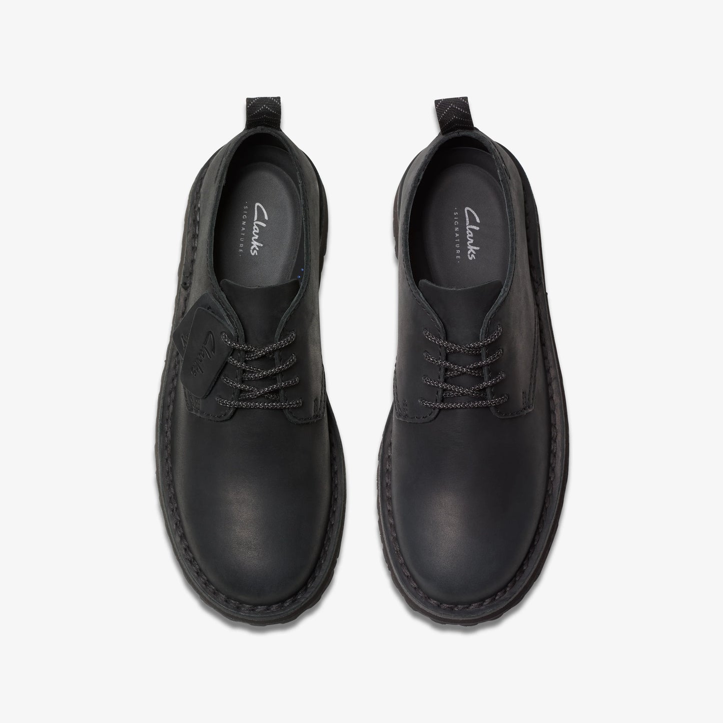 Zapatos Casual De La Marca Clarks  Para Hombre Modelo Solsbury Lace Black Leather En Color Negro