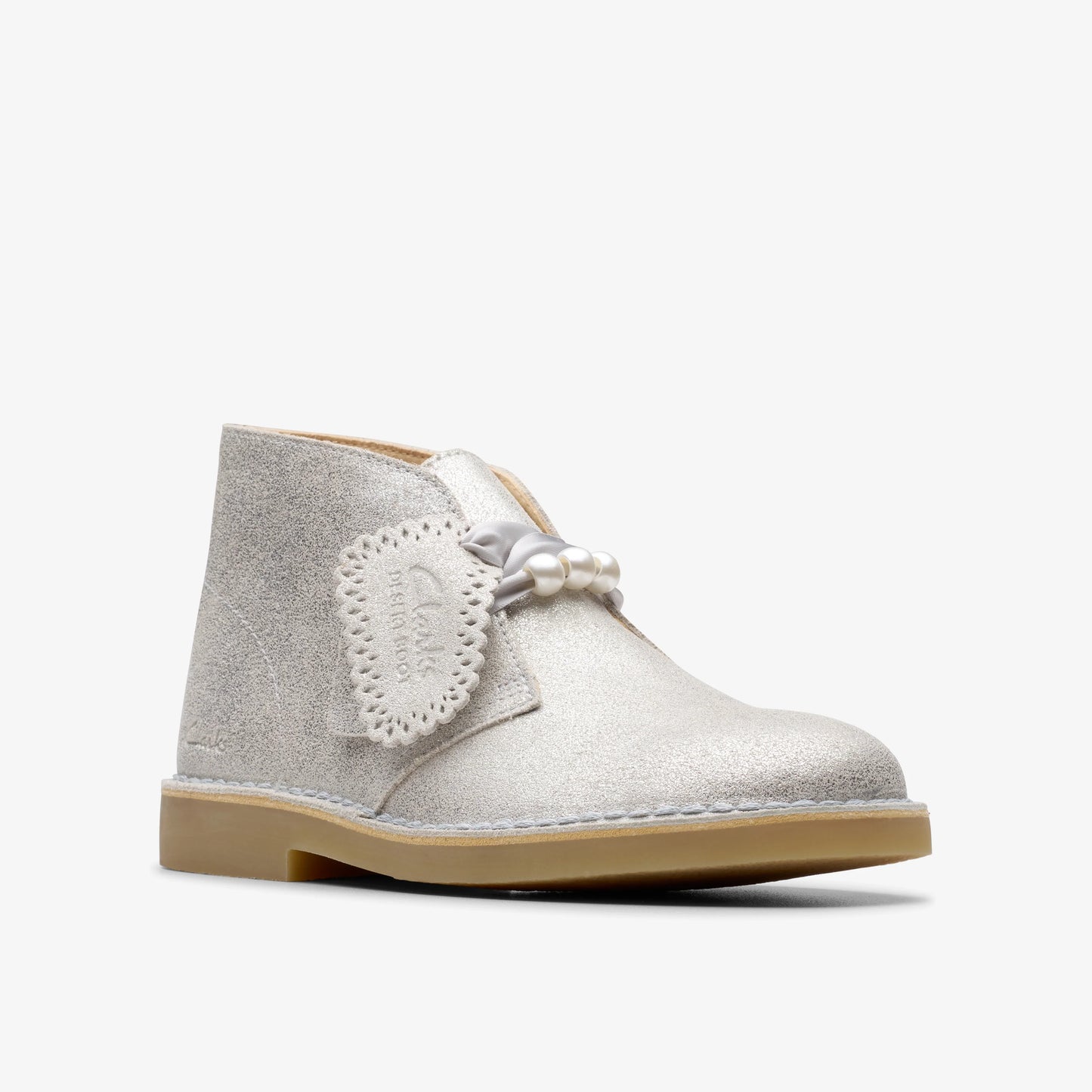 Botas De La Marca Clarks Para Mujer Modelo Desert Bt Evo. Silver Metallic En Color Plata