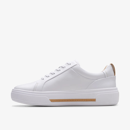 Sneakers De La Marca Clarks Para Mujer Modelo Hollyhock Walk White Leather En Color Blanco