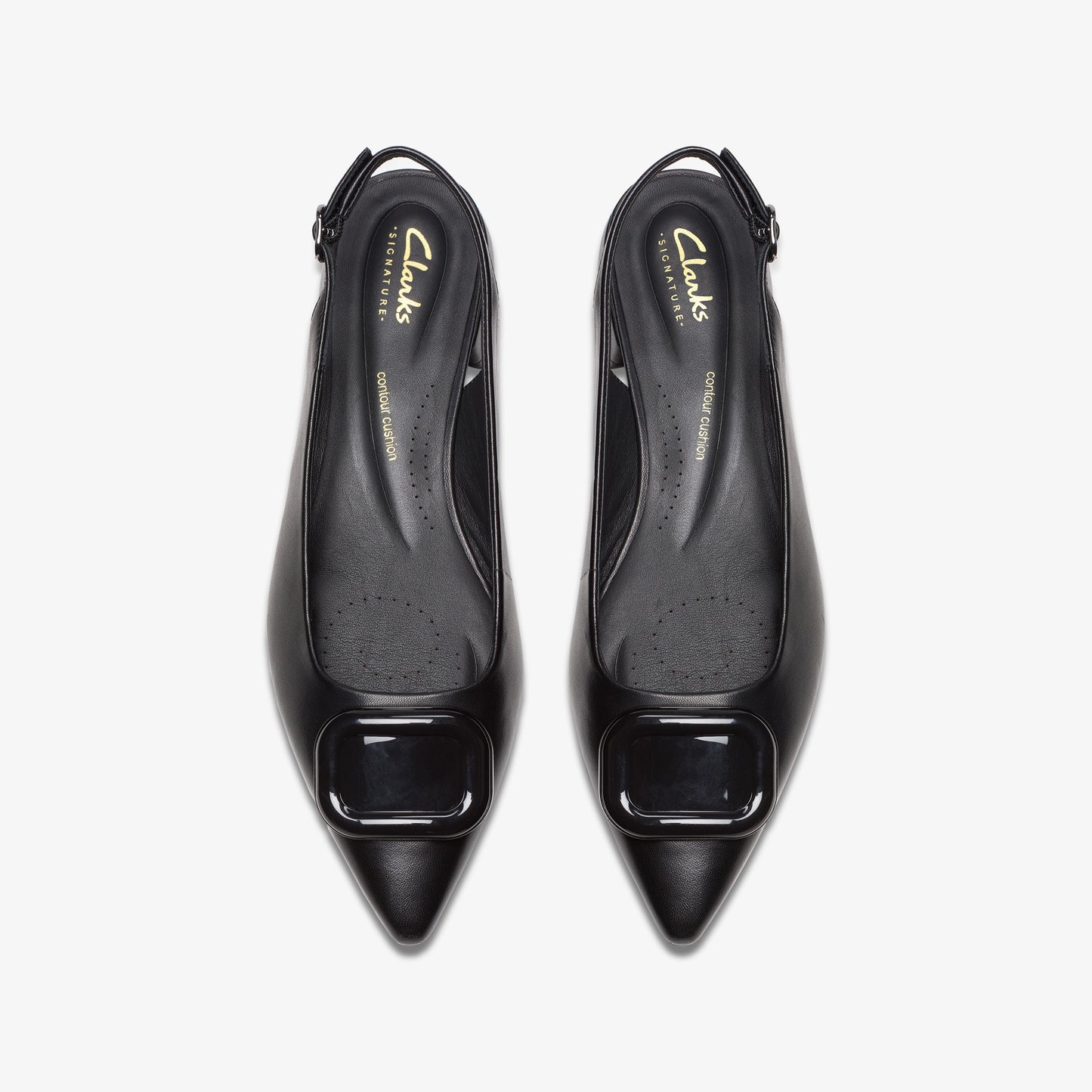CLARKS | ZAPATOS DE VESTIR | MUJER | SENSA 15 TRIM BLACK LEATHER | NEGRO