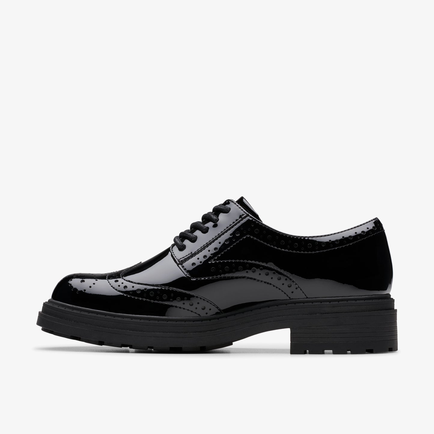 CLARKS | ZAPATOS DE VESTIR | MUJER | ORINOCO3 DERBY BLACK PATENT | NEGRO