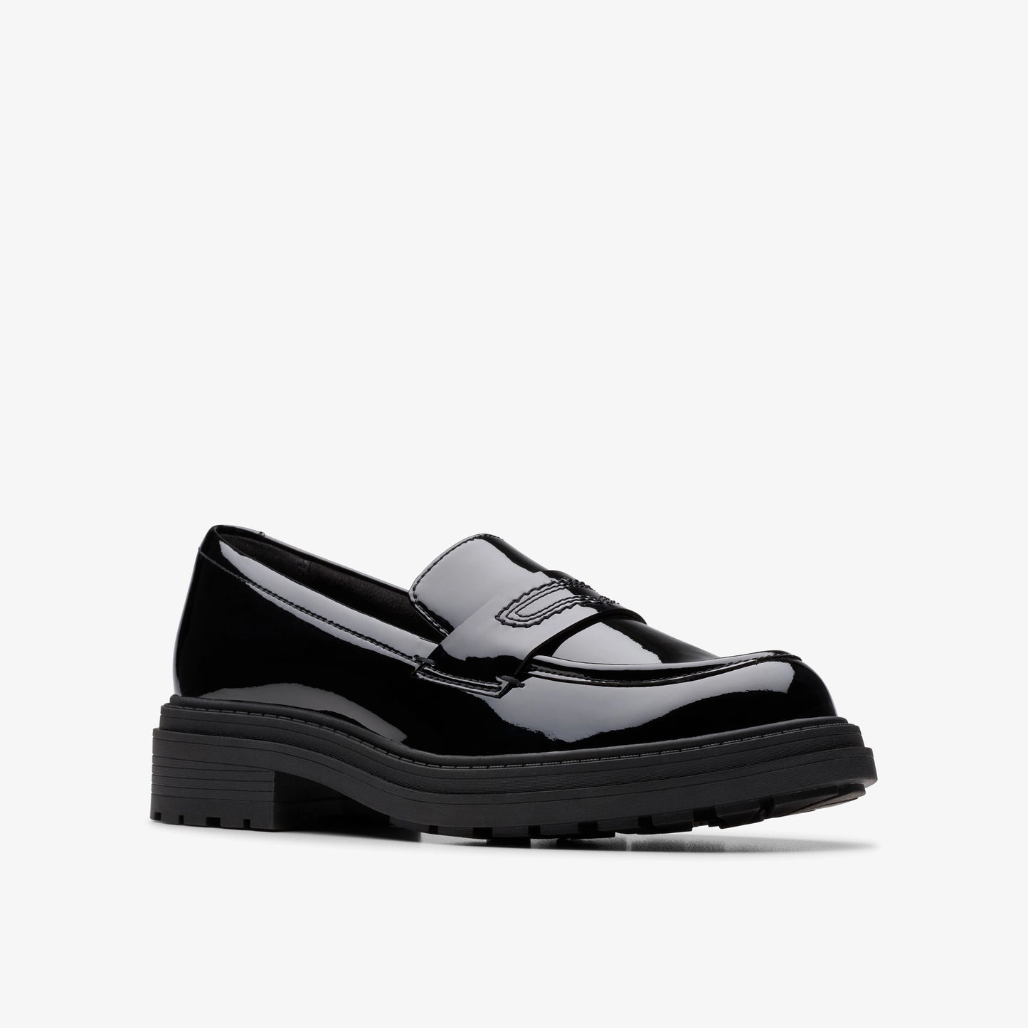 CLARKS | MOCASINES | MUJER | ORINOCO3 EDGE BLACK PATENT | BURDEOS