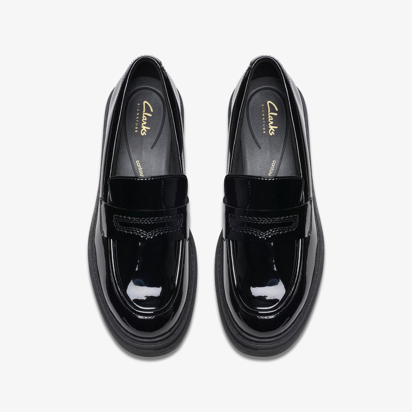 CLARKS | MOCASINES | MUJER | ORINOCO3 EDGE BLACK PATENT | BURDEOS