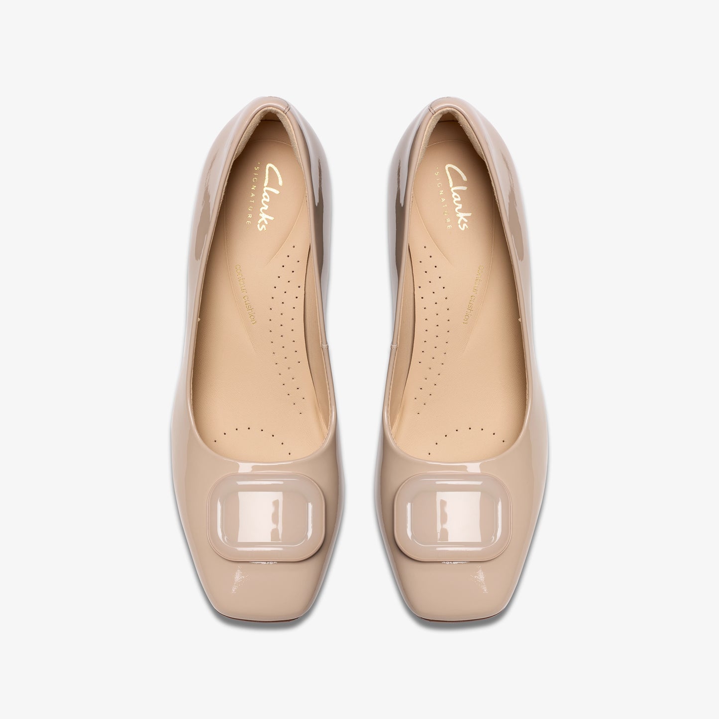 CLARKS | ZAPATOS DE VESTIR | MUJER | FERNIE TRIM SAND PATENT | BEIGE