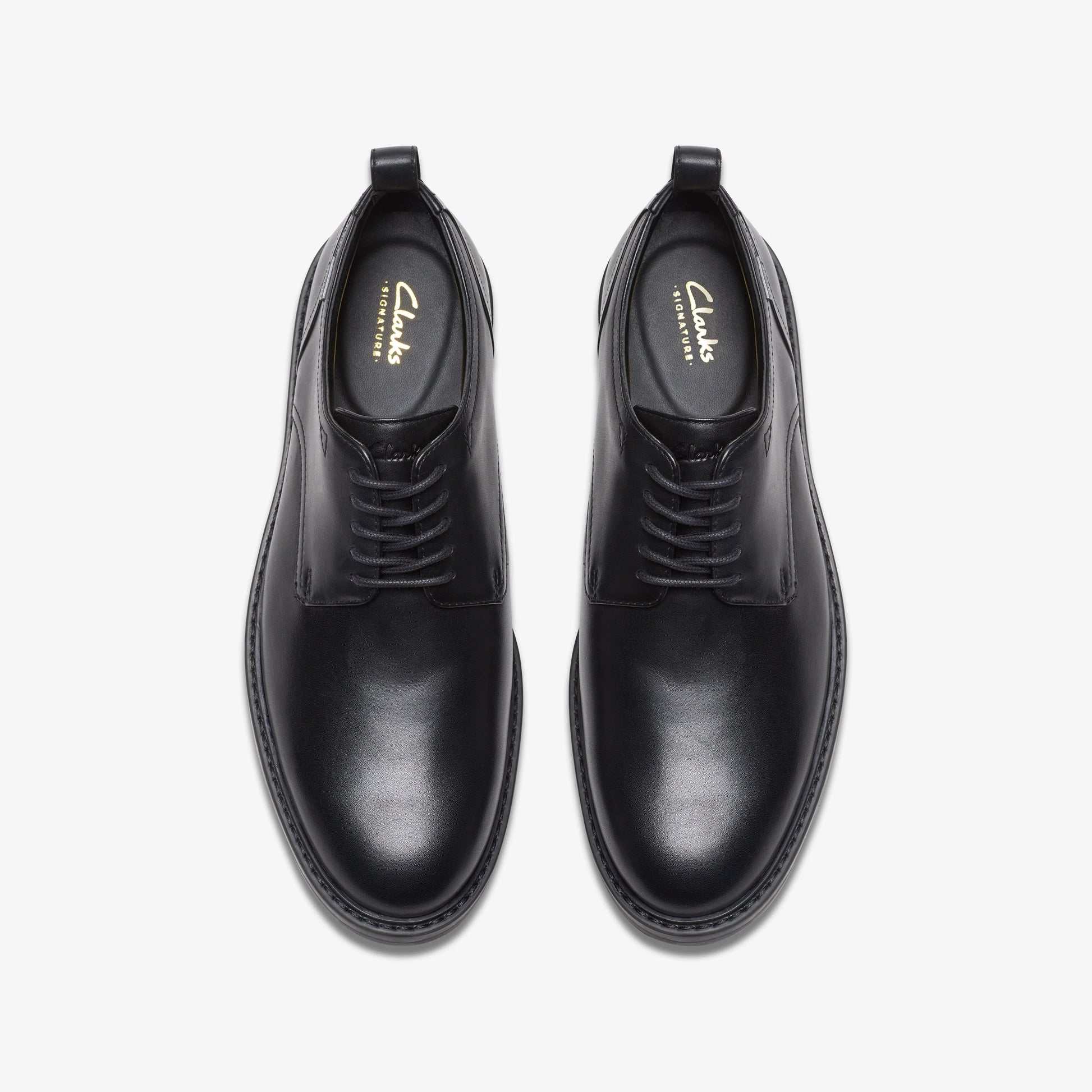 Zapatos Casual De La Marca Clarks  Para Hombre Modelo Aldwin Lacegtx Black Leather En Color Negro