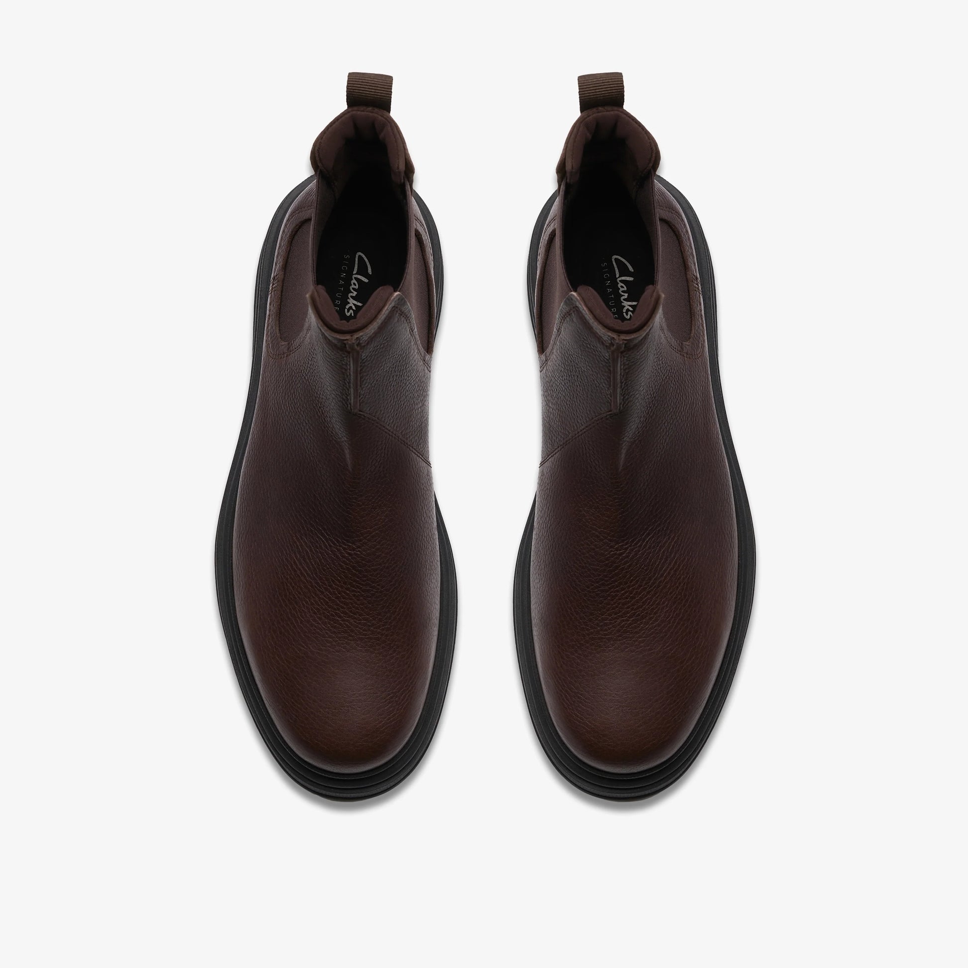 Botas De La Marca Clarks  Para Hombre Modelo Badbury Easy Dark Brown Lea En Color Marrón