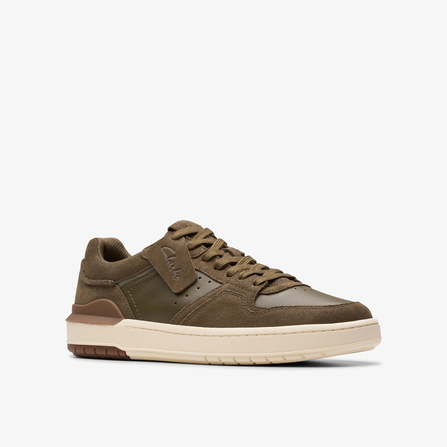 Sneakers De La Marca Clarks  Para Hombre Modelo Courtlite2 Lo Khaki Suede En Color Caqui