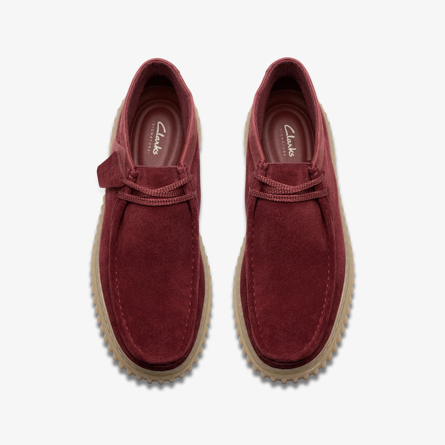Botas De La Marca Clarks Para Hombre Modelo Torhill Hi Wine Suede En Color Rojo