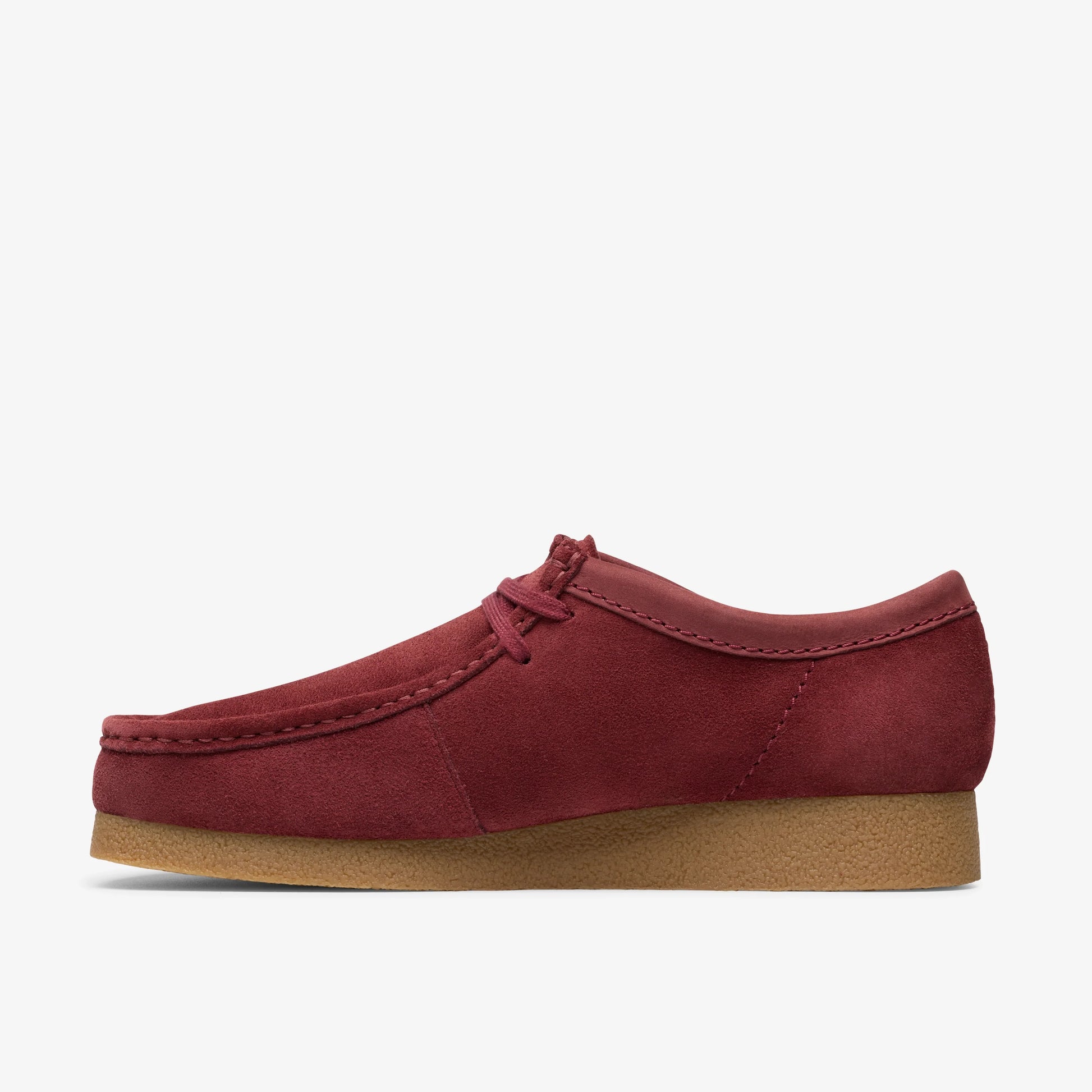 Zapatos Casual De La Marca Clarks  Para Hombre Modelo Wallabeeevo Burgundy Suede En Color Rojo