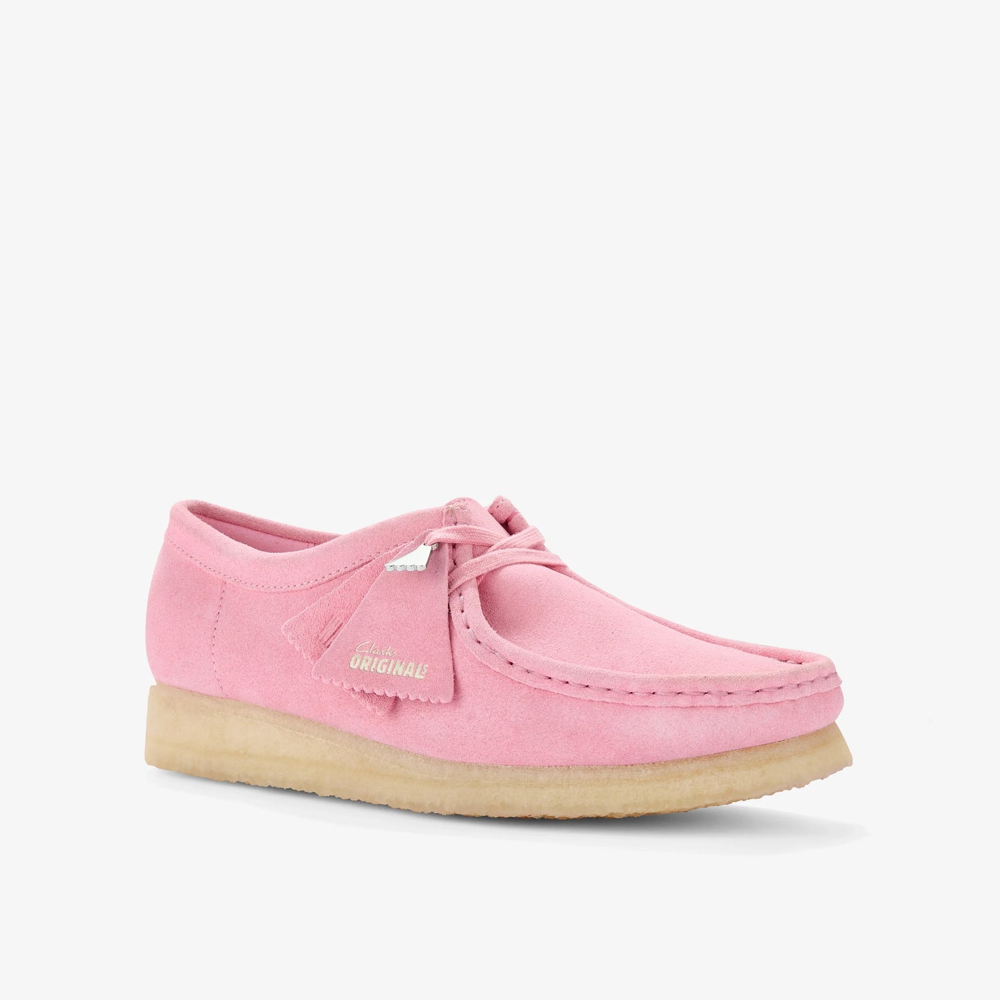 Sandalias De La Marca Clarks Para Mujer Modelo Wallabee. Candy Pink En Color Azul