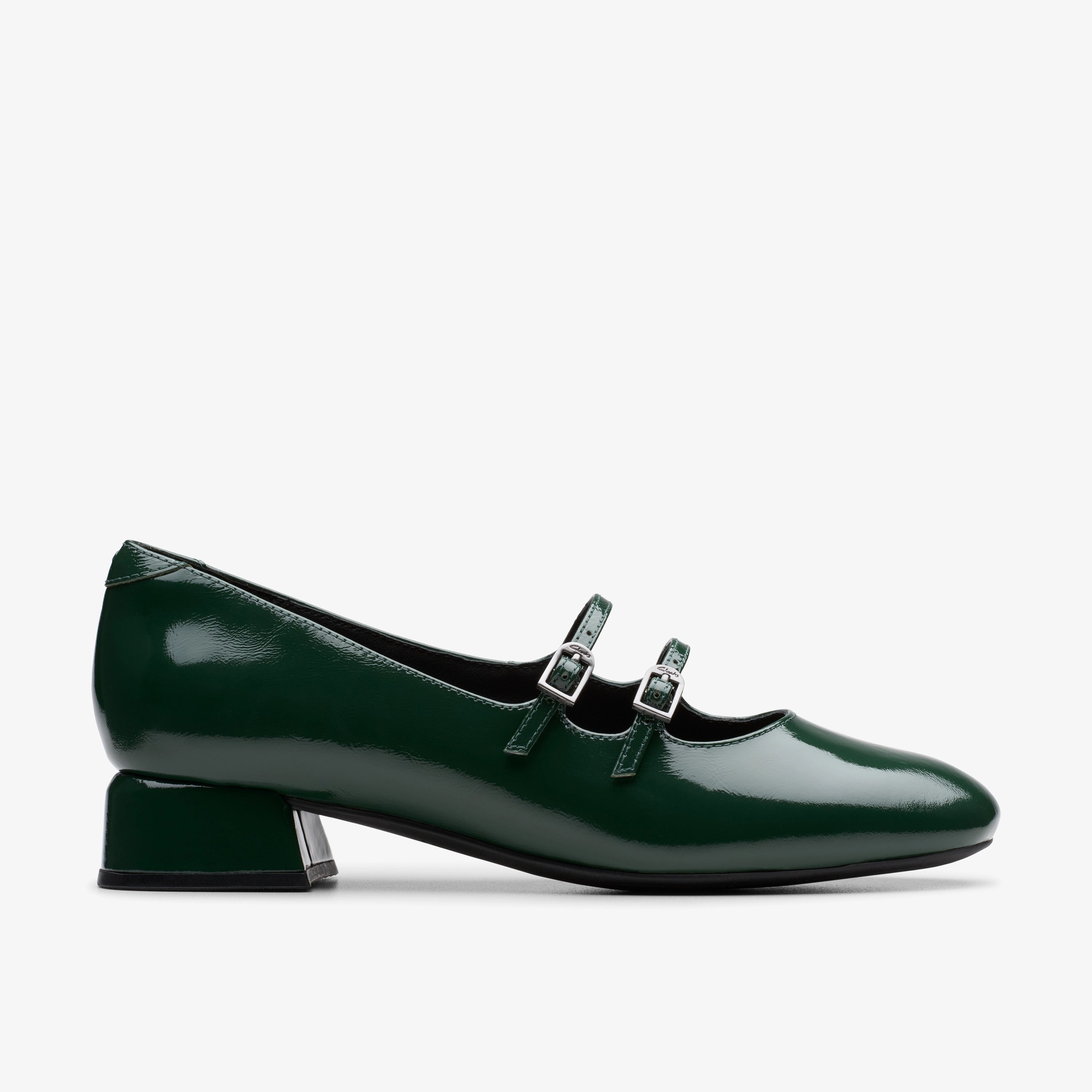 CLARKS | DRESS SHOES | WOMEN | DAISS30 SHINE DARK GREEN